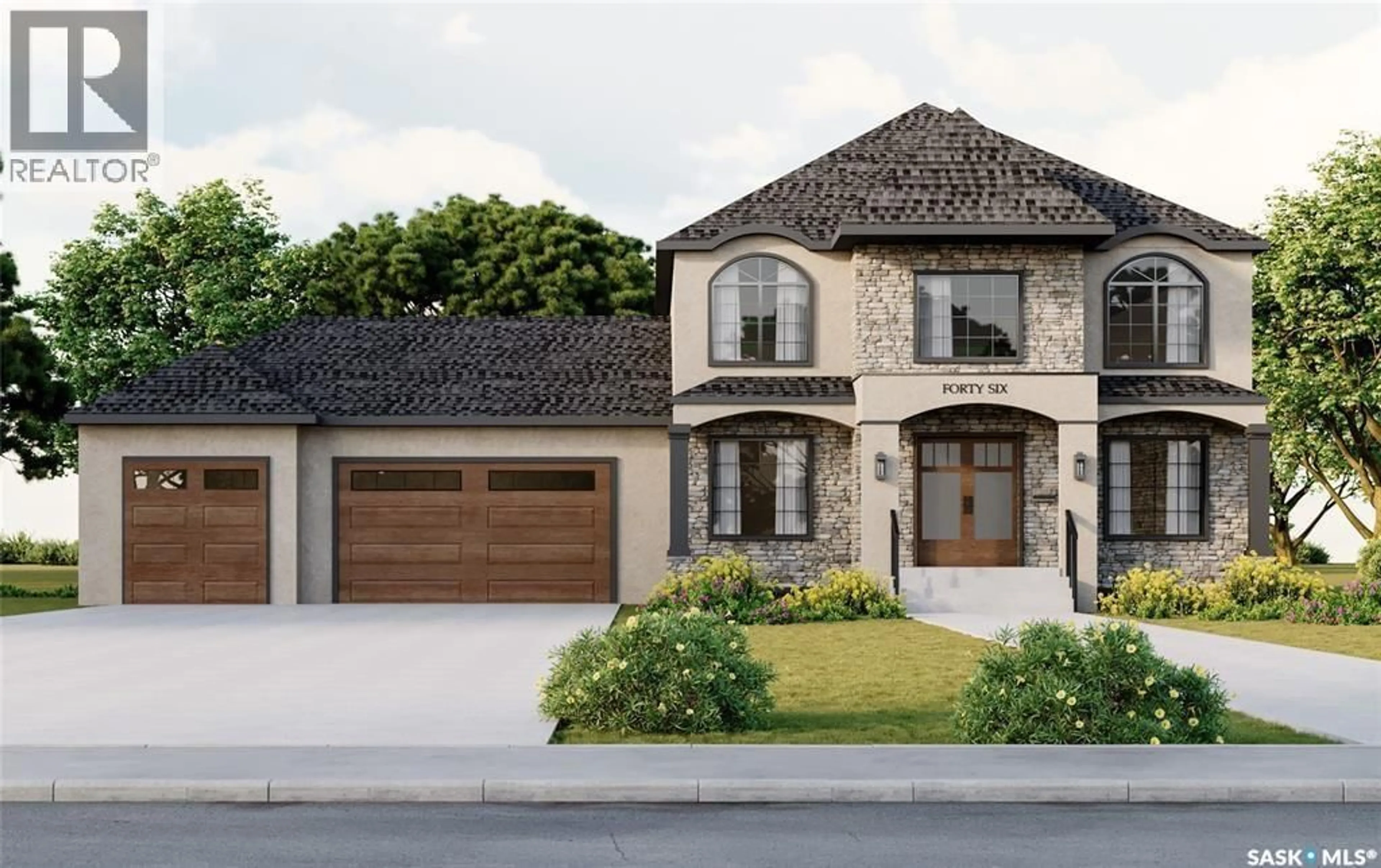 Home with brick exterior material, street for 71 APPLEWOOD LANE, Corman Park Rm No. 344 Saskatchewan S7V0X4