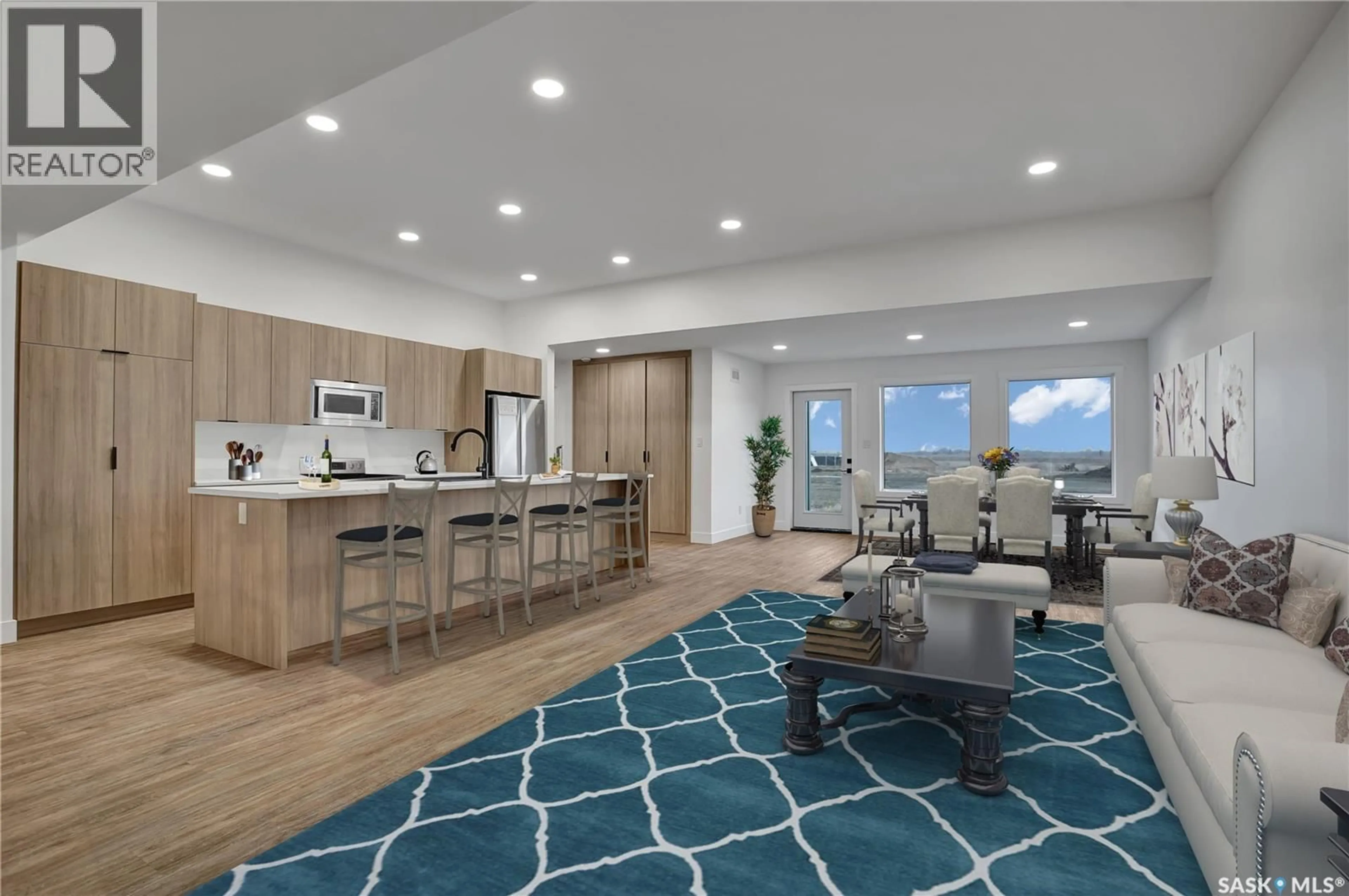 Open concept kitchen, unknown for 105 EMMA PLACE, Martensville Saskatchewan S0K2T1