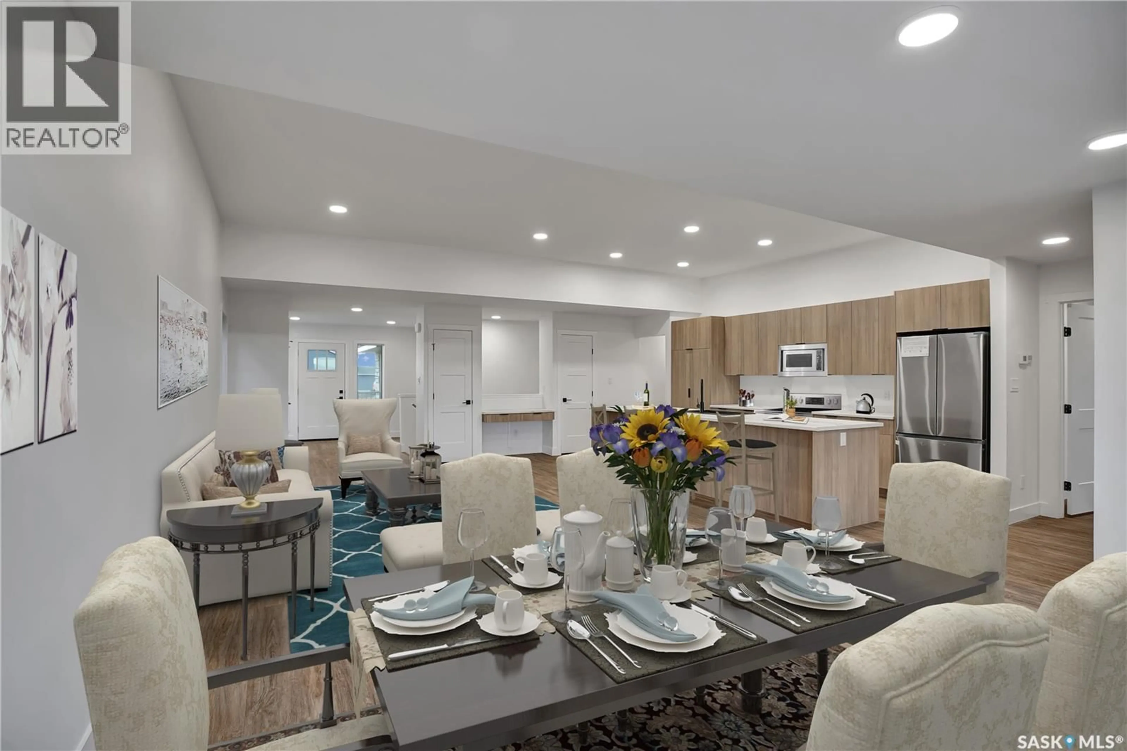 Open concept kitchen, ceramic/tile floor for 105 EMMA PLACE, Martensville Saskatchewan S0K2T1