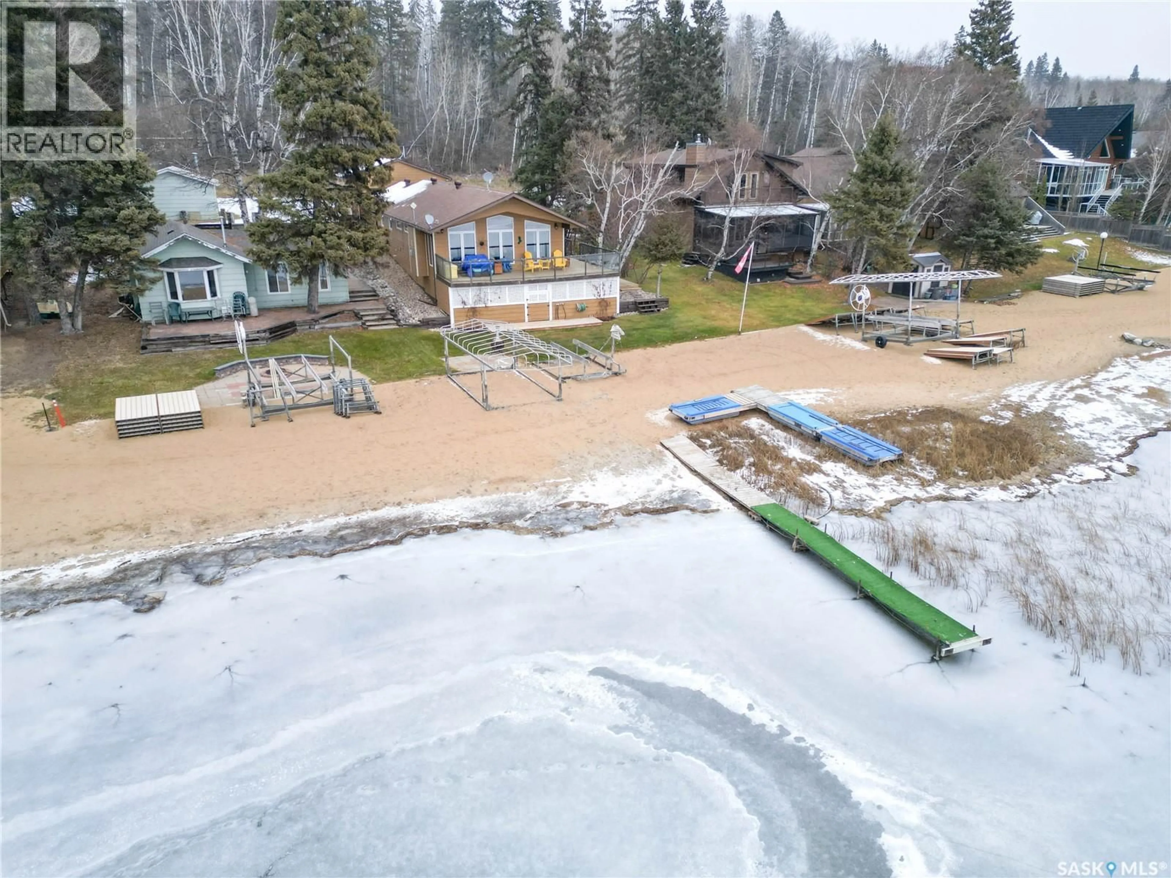 A pic from outside/outdoor area/front of a property/back of a property/a pic from drone, water/lake/river/ocean view for 318 NEIS DRIVE, Lakeland Rm No. 521 Saskatchewan S0J0N0