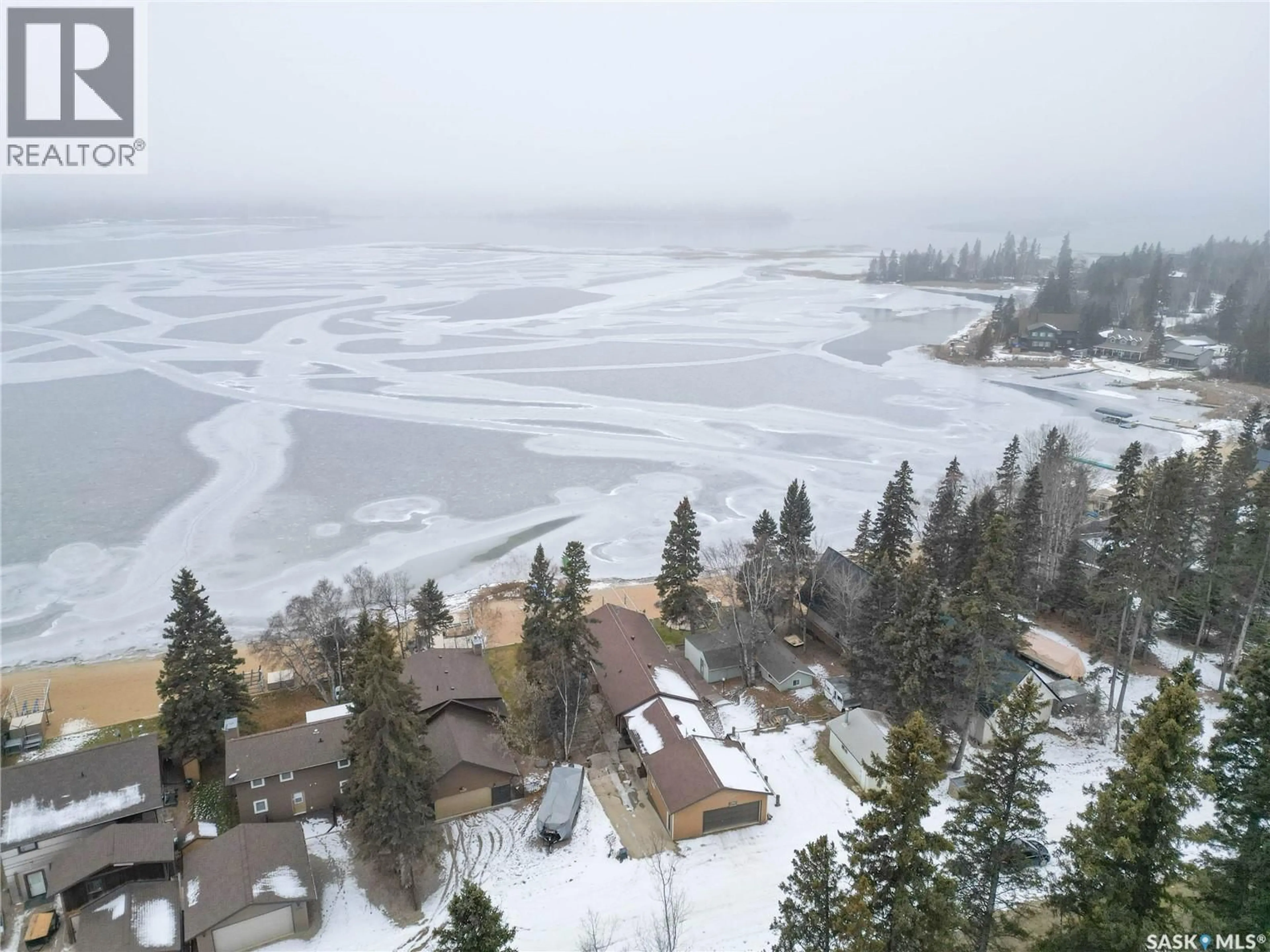 A pic from outside/outdoor area/front of a property/back of a property/a pic from drone, water/lake/river/ocean view for 318 NEIS DRIVE, Lakeland Rm No. 521 Saskatchewan S0J0N0