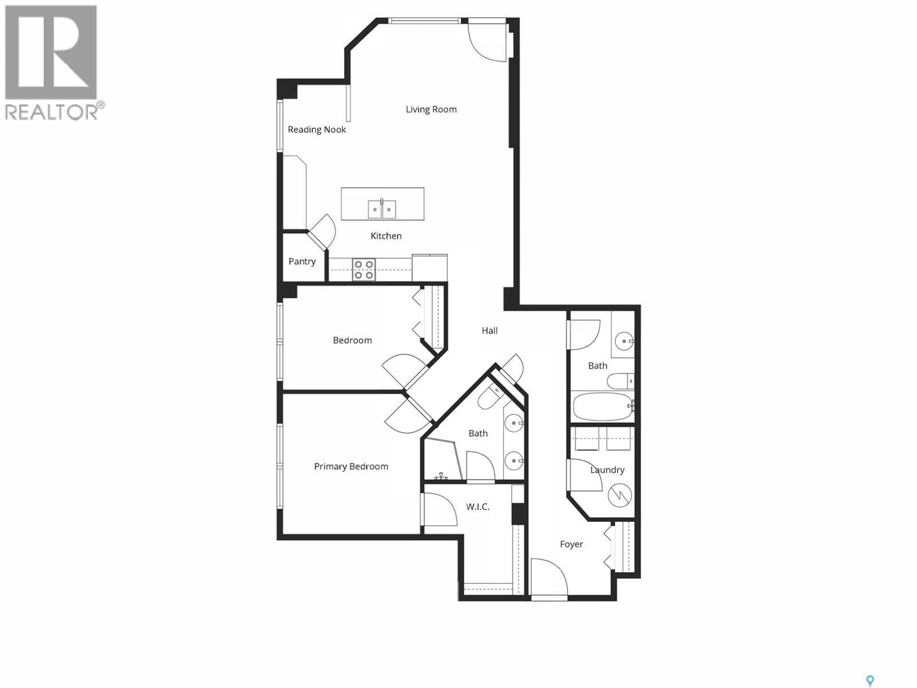 Floor plan for 607 2055 ROSE STREET, Regina Saskatchewan S4P2A3