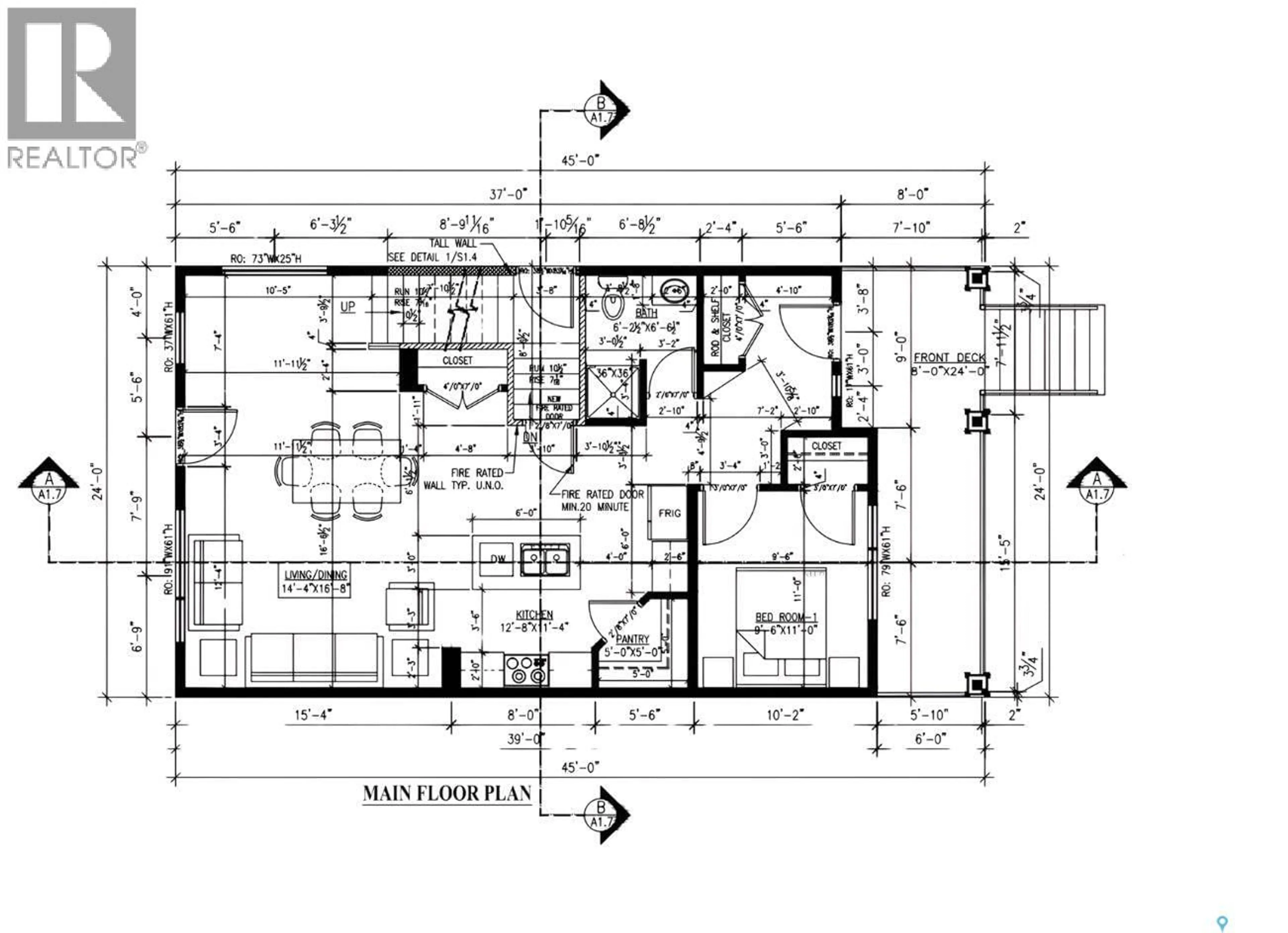 Floor plan for 1138 POLEY STREET, Regina Saskatchewan S4R8H3