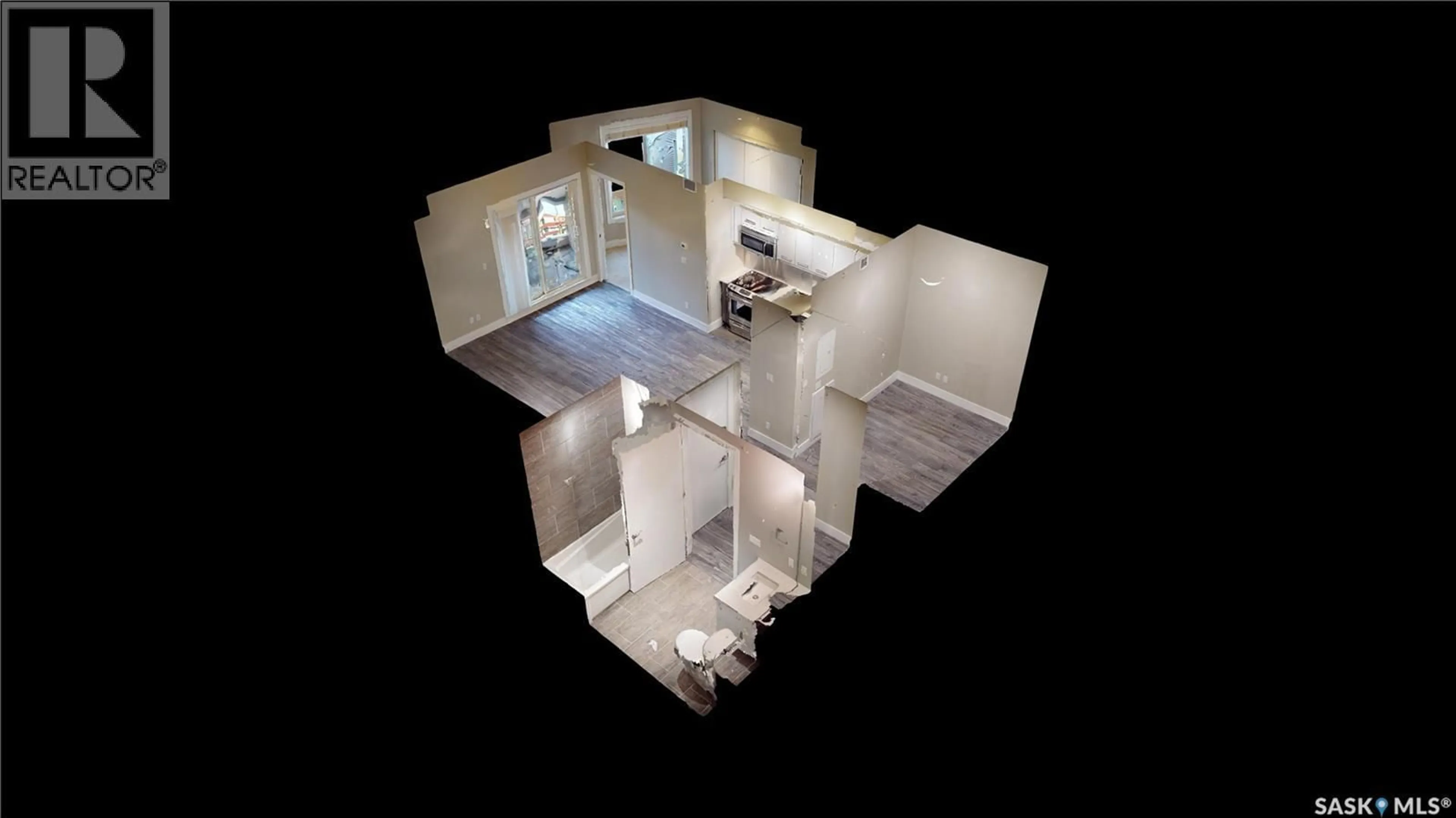 Contemporary bathroom, ceramic/tile floor for S - 405 409 B AVENUE, Saskatoon Saskatchewan S7M5M8