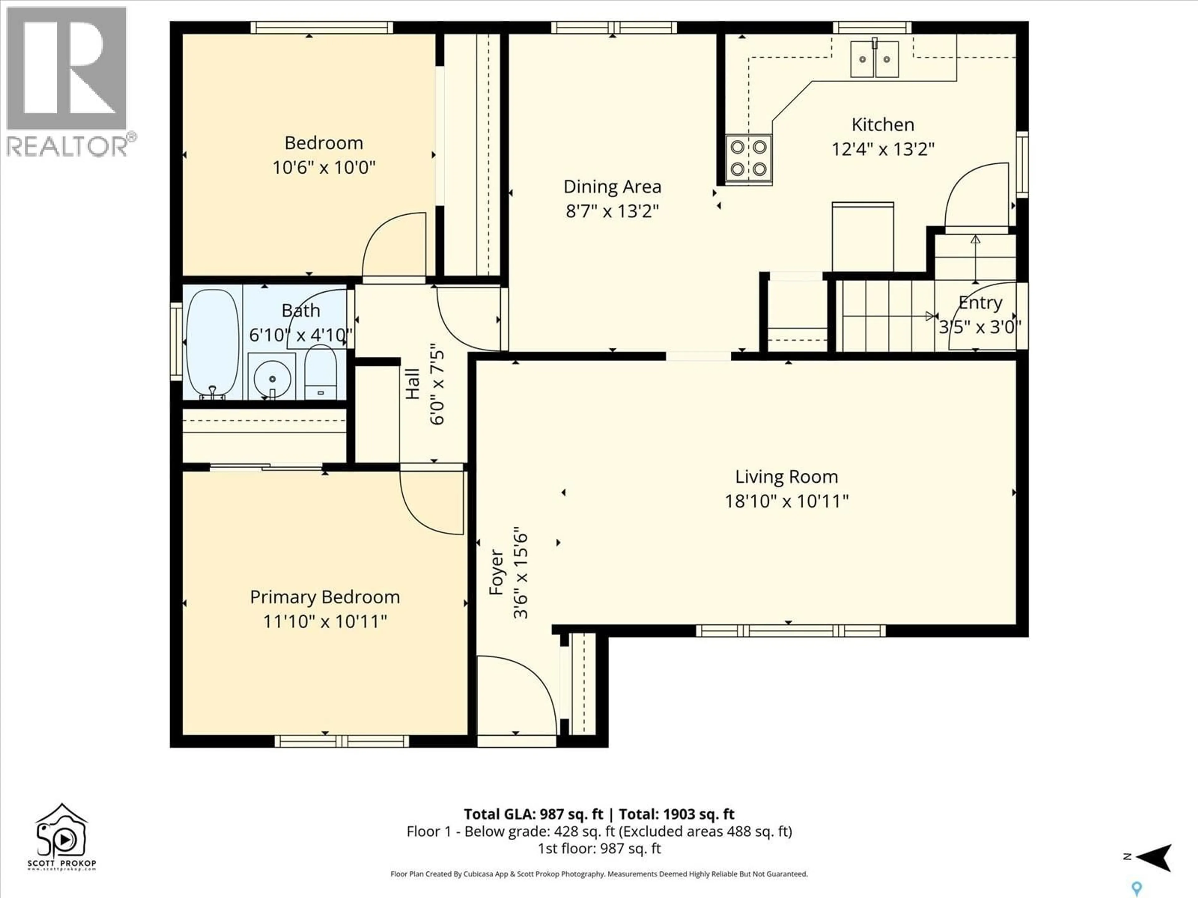 Floor plan for 334 Q AVENUE, Saskatoon Saskatchewan S7L2X8