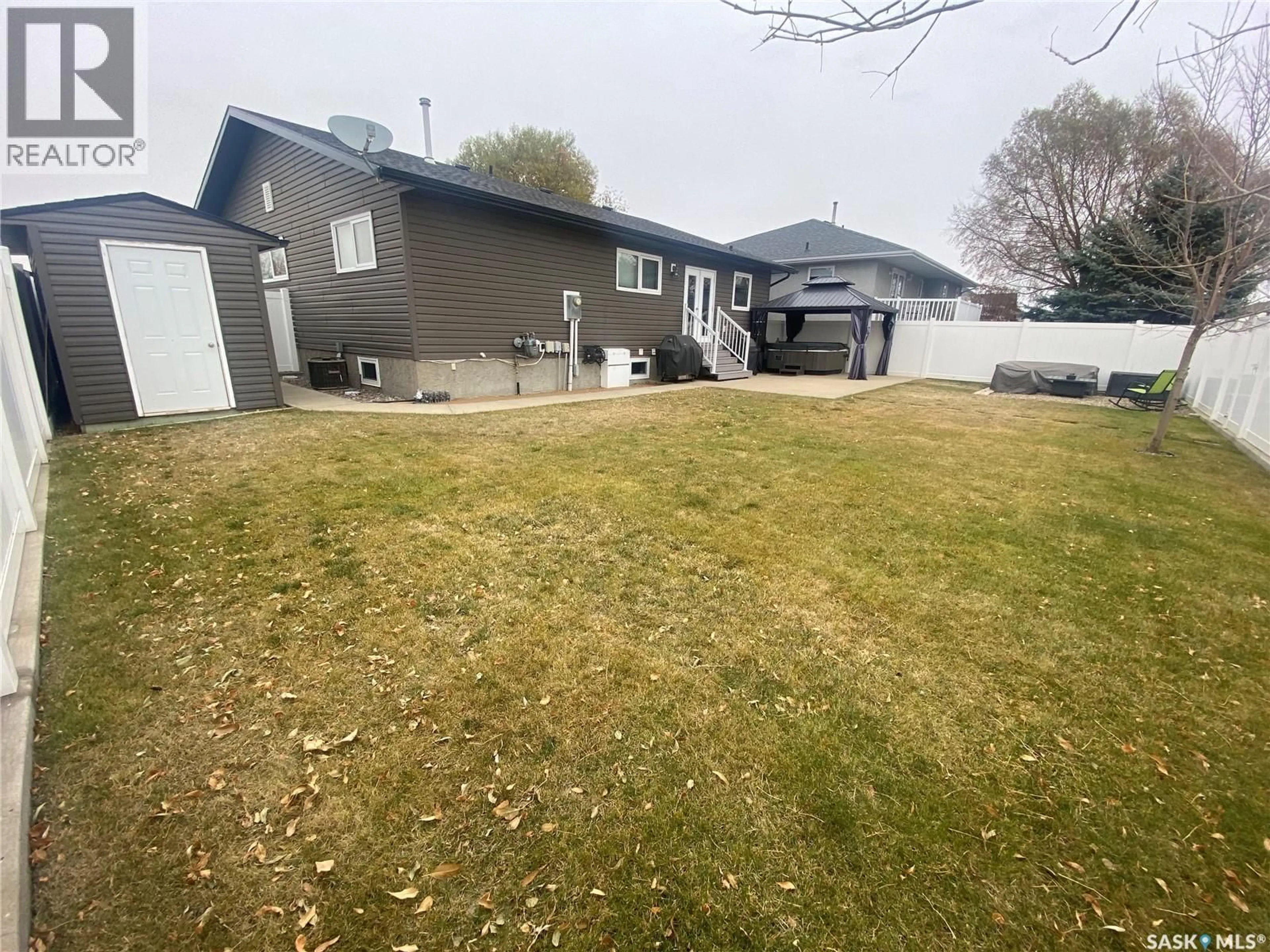 A pic from outside/outdoor area/front of a property/back of a property/a pic from drone, street for 396 PETTERSON DRIVE, Estevan Saskatchewan S4A2P4