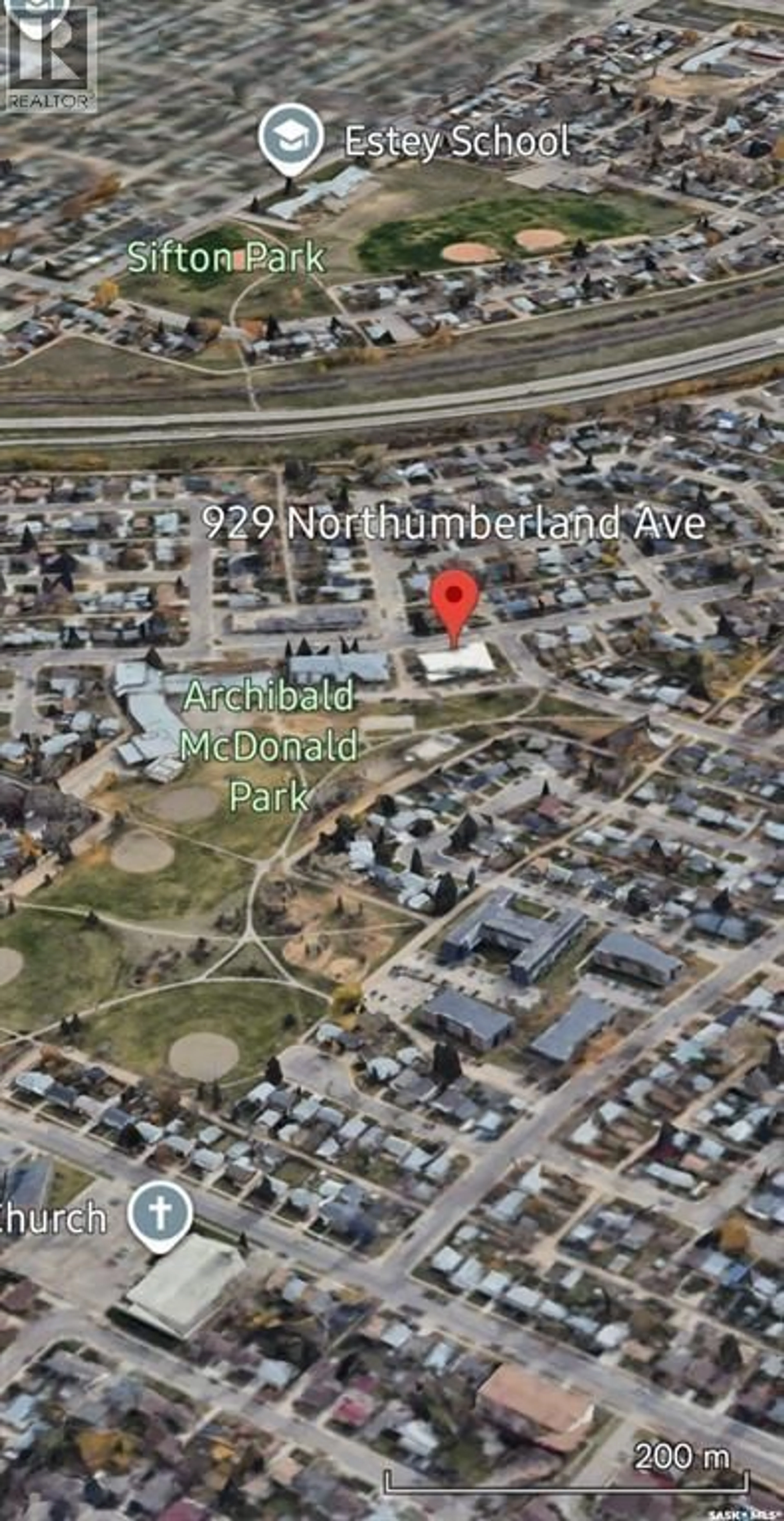 Picture of a map for 929 - 104 NORTHUMBERLAND AVENUE, Saskatoon Saskatchewan S7L3W8