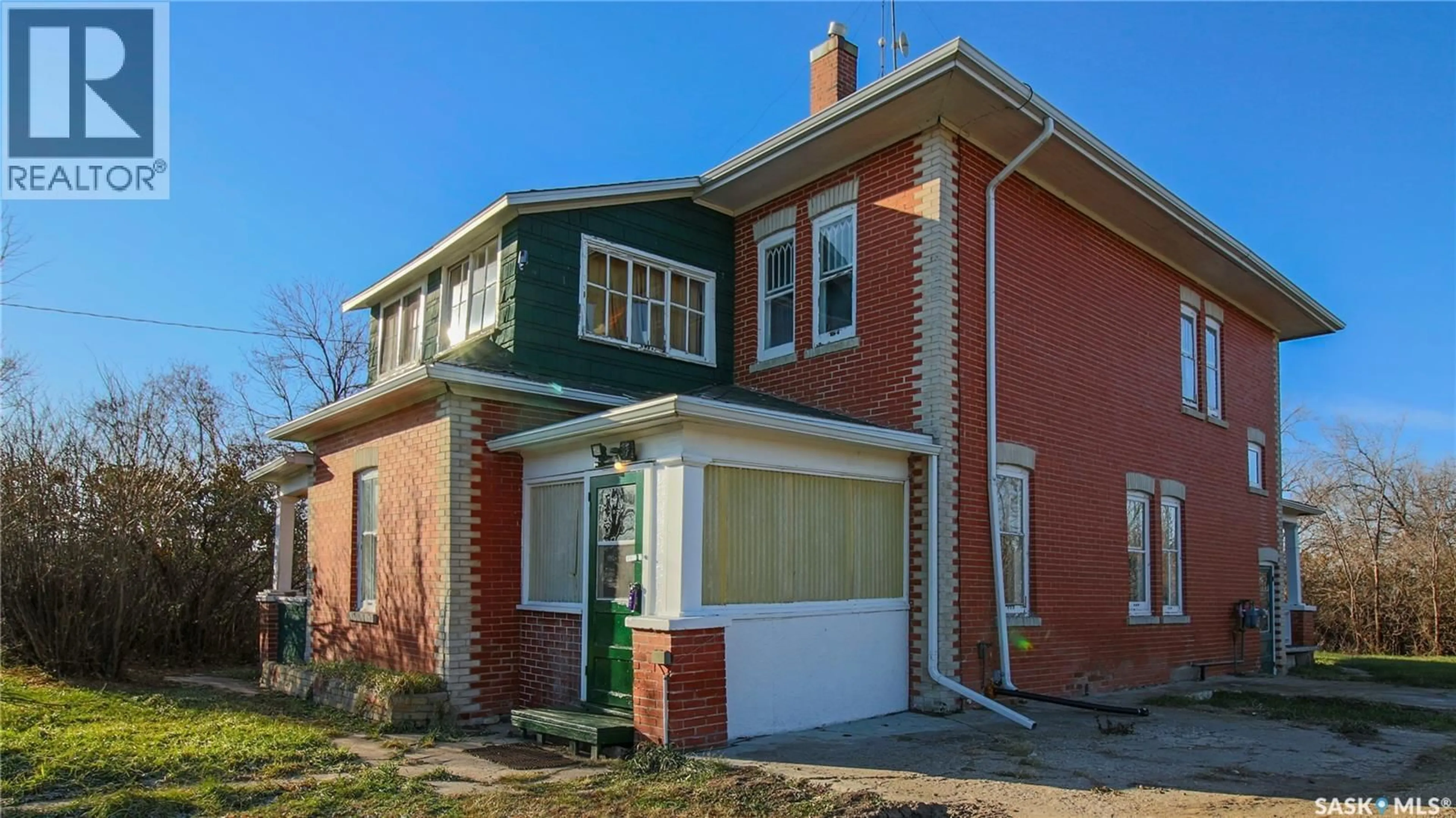 Home with brick exterior material, street for more or less - 12.56 HAMILTON HOUSE ACREAGE, Last Mountain Valley RM No. 250 Saskatchewan S0G0Z0