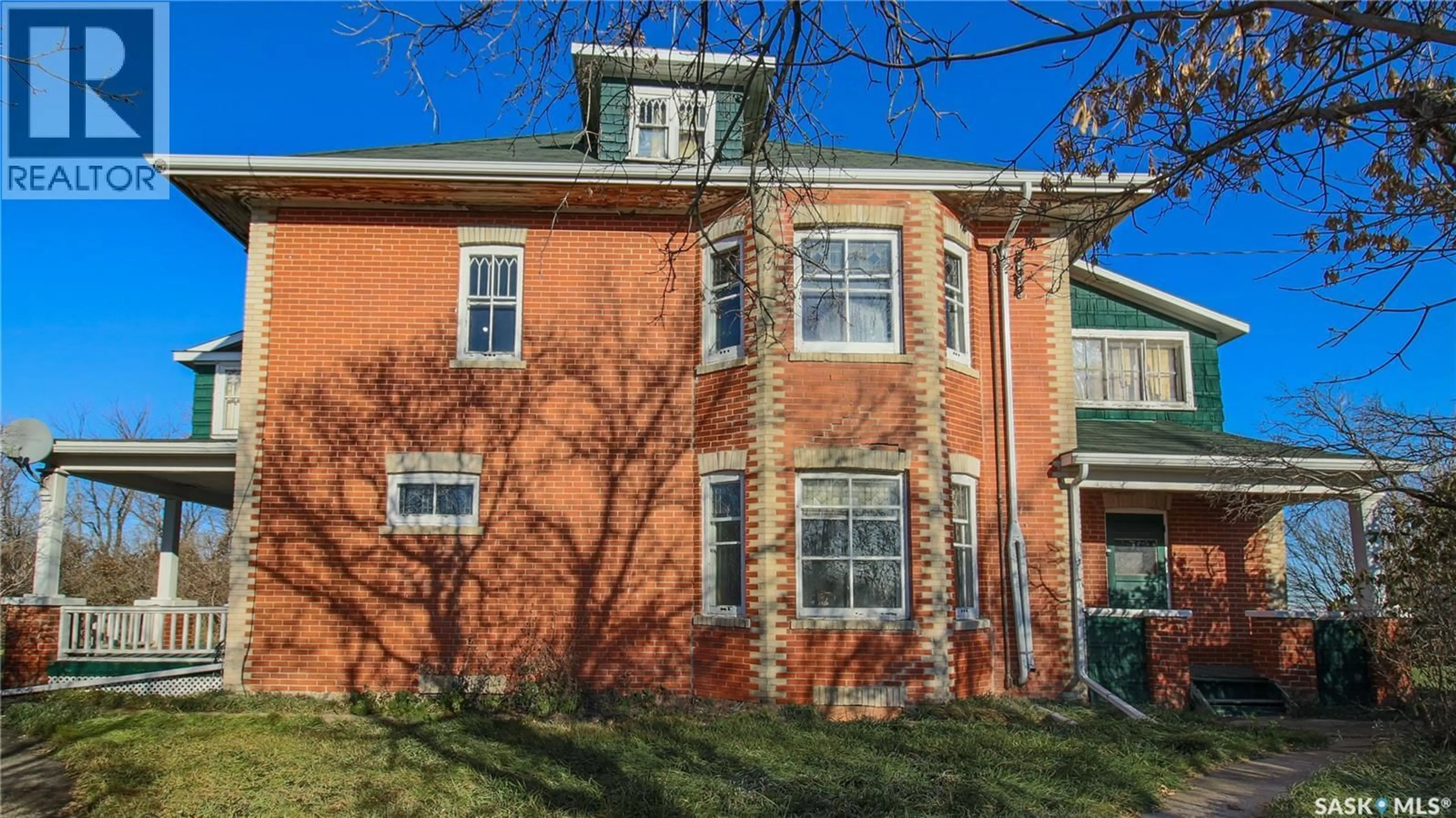 Home with brick exterior material, building for more or less - 12.56 HAMILTON HOUSE ACREAGE, Last Mountain Valley RM No. 250 Saskatchewan S0G0Z0