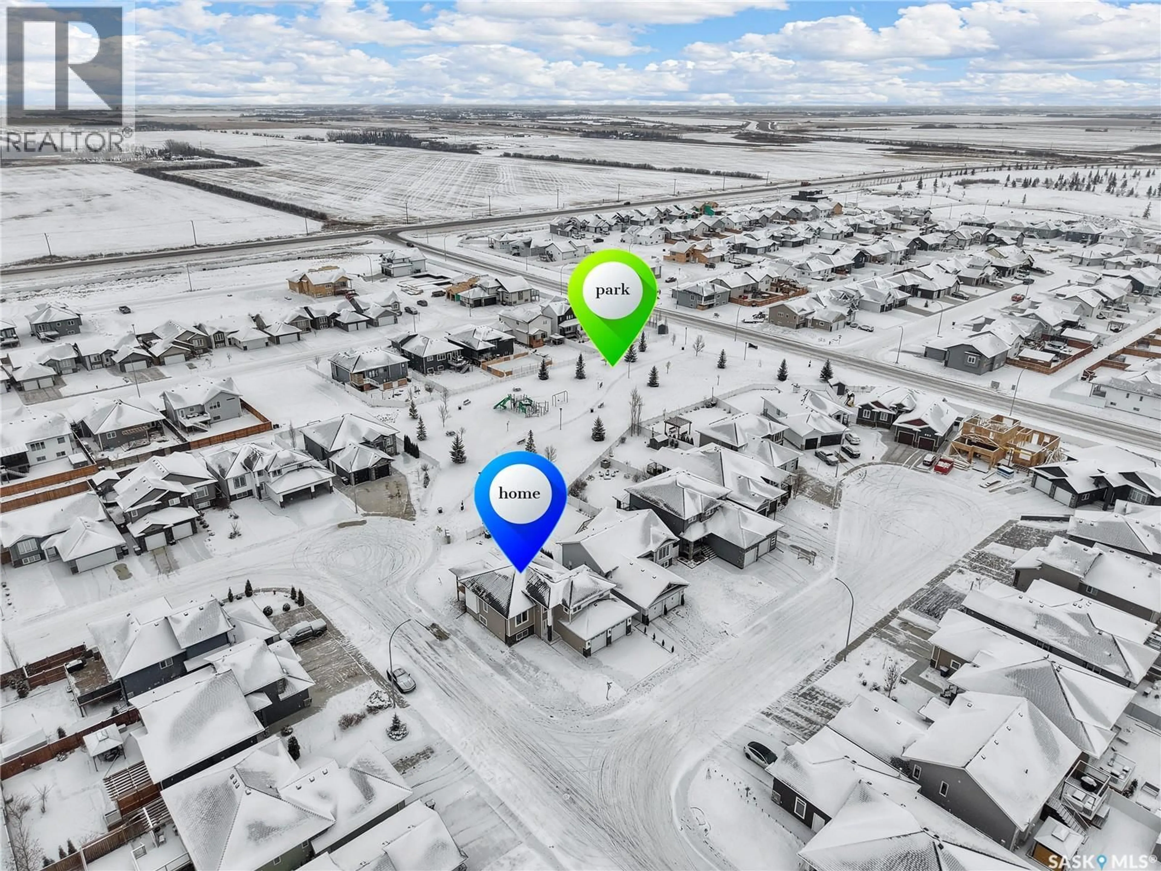 Picture of a map for 614 CASPER COVE, Warman Saskatchewan S0K4S4