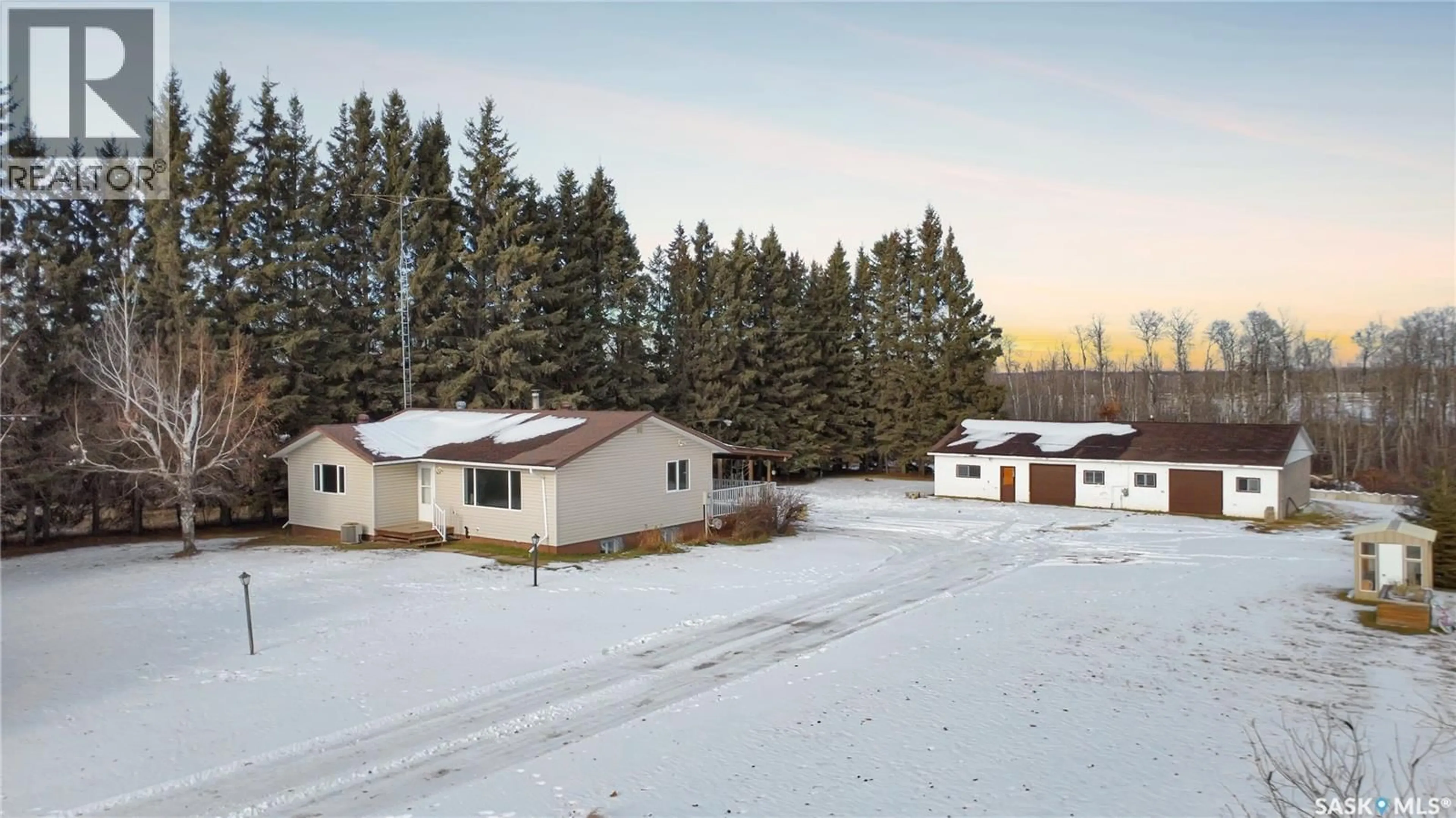 A pic from outside/outdoor area/front of a property/back of a property/a pic from drone, unknown for SHELLBROOK ACREAGE, Shellbrook Rm No. 493 Saskatchewan S0J2E0
