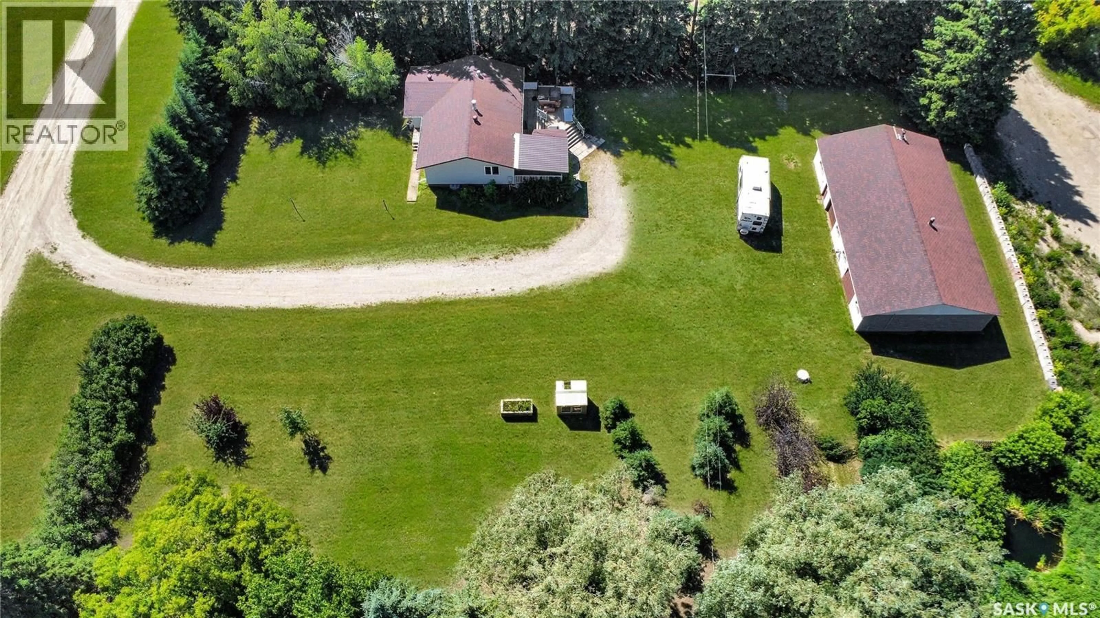 A pic from outside/outdoor area/front of a property/back of a property/a pic from drone, street for SHELLBROOK ACREAGE, Shellbrook Rm No. 493 Saskatchewan S0J2E0