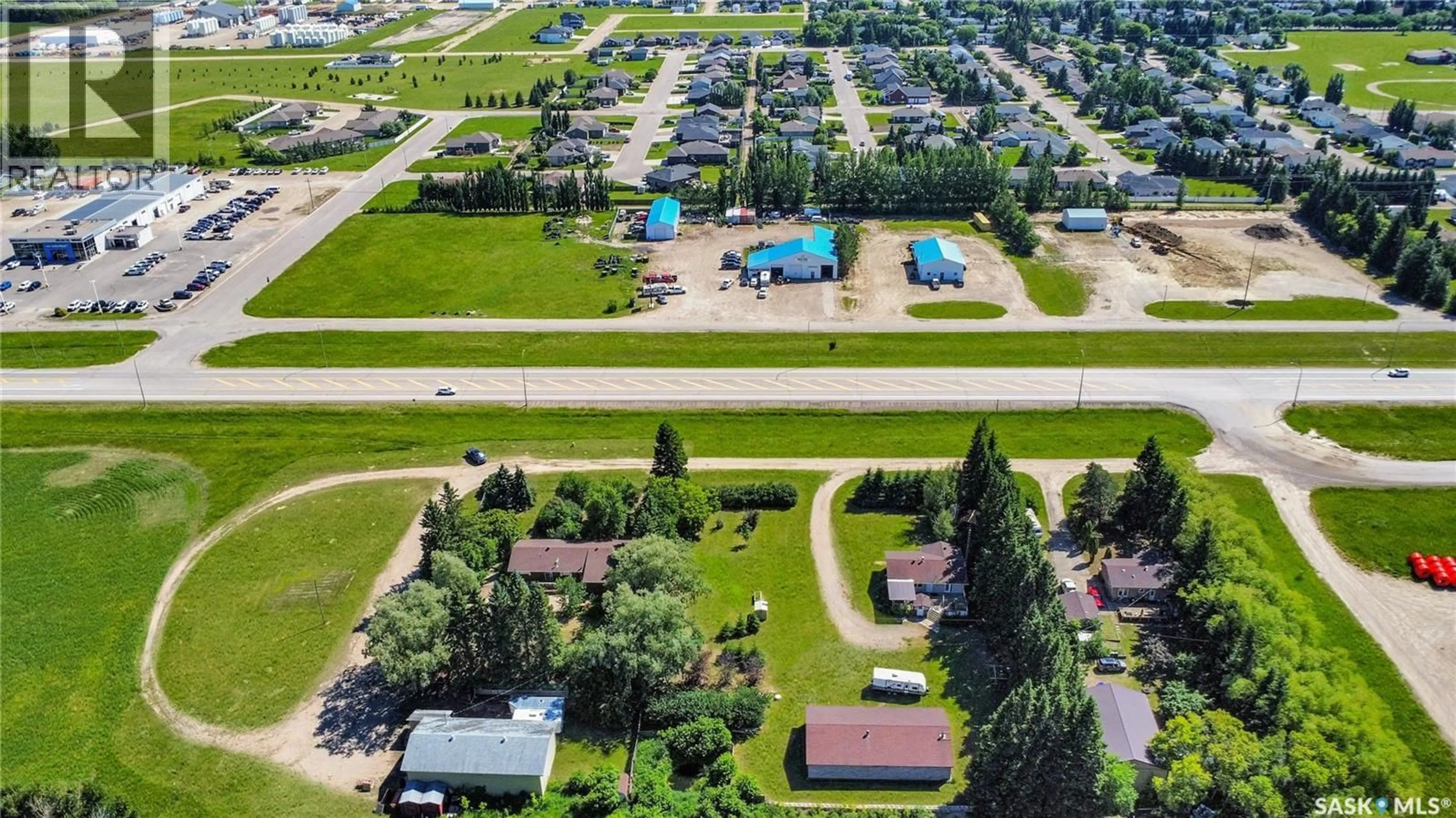A pic from outside/outdoor area/front of a property/back of a property/a pic from drone, street for SHELLBROOK ACREAGE, Shellbrook Rm No. 493 Saskatchewan S0J2E0