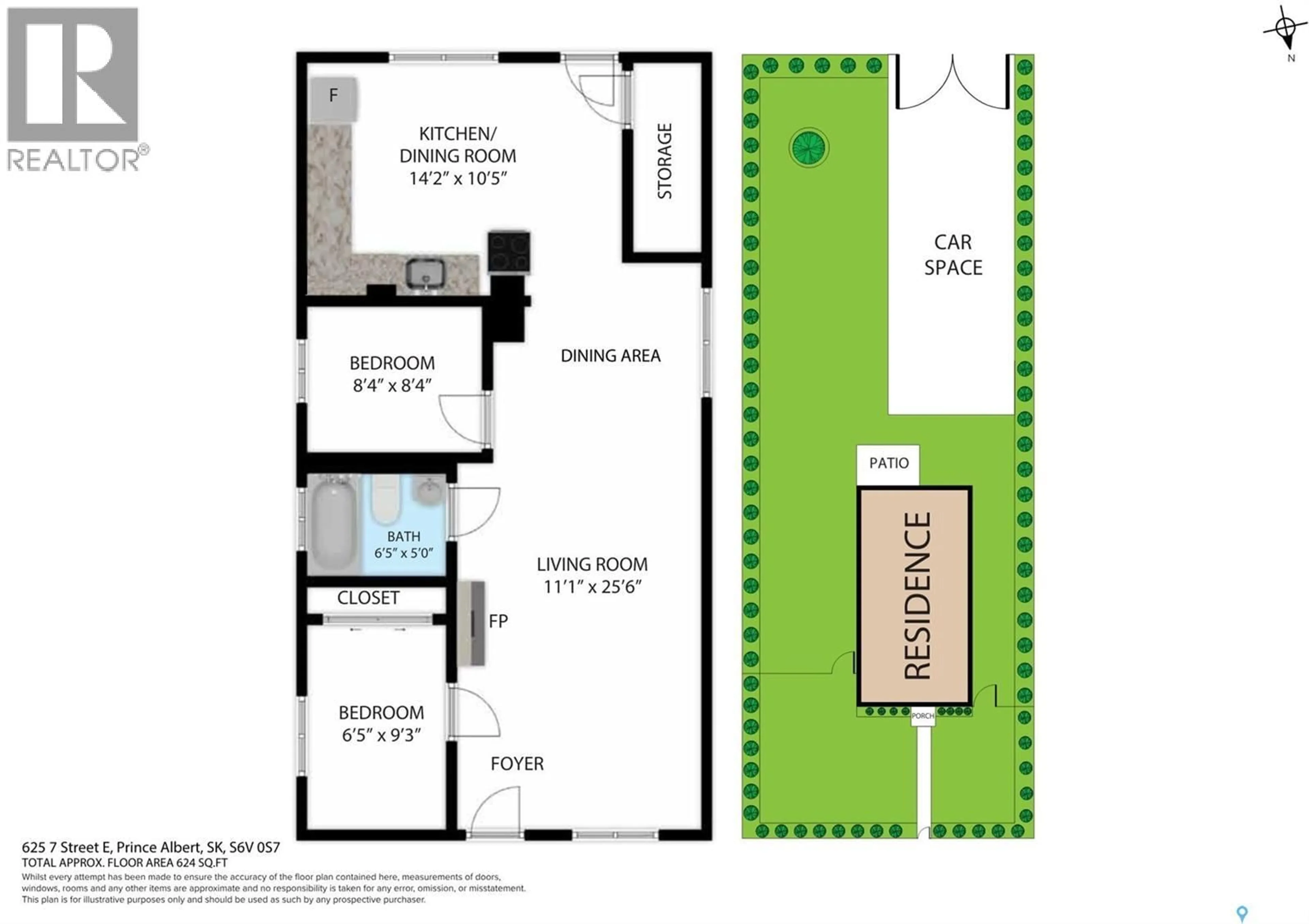 Floor plan for 625 7TH STREET, Prince Albert Saskatchewan S6V0S7