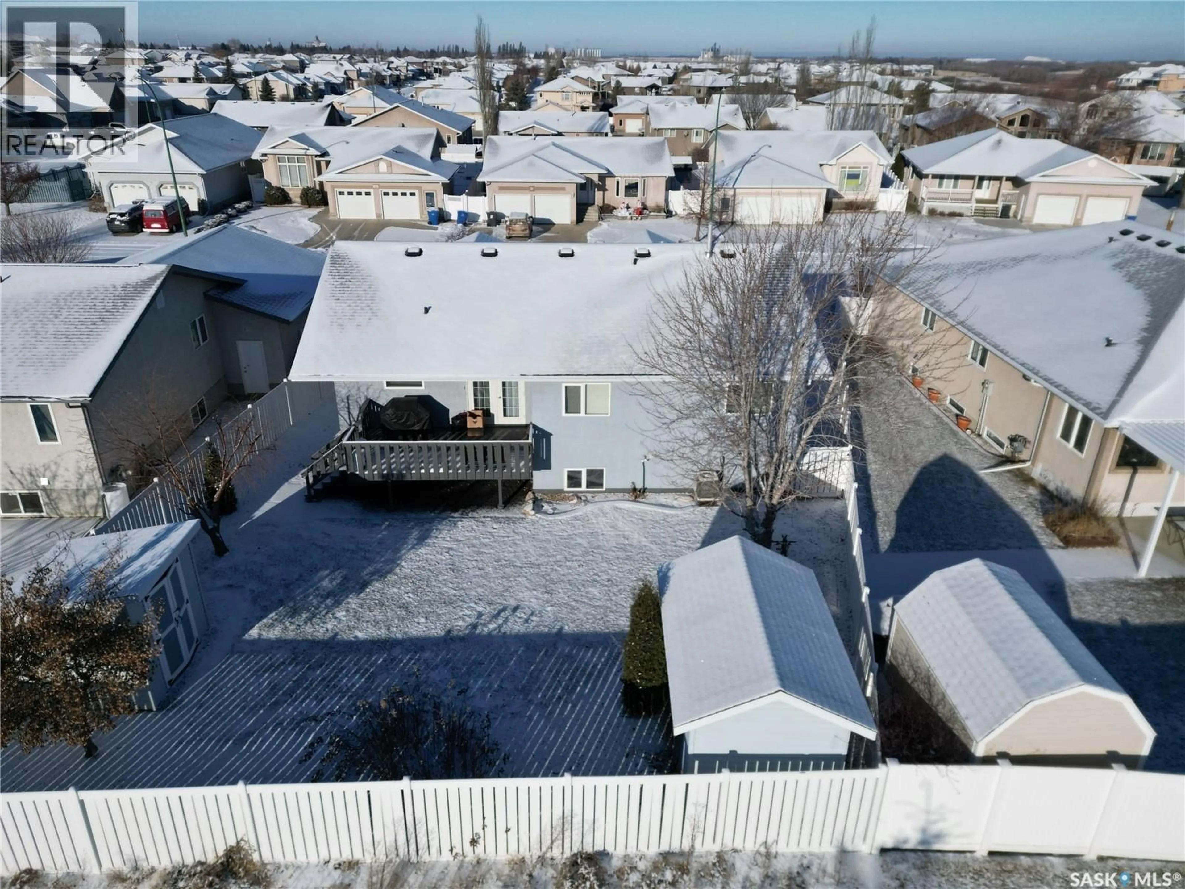 A pic from outside/outdoor area/front of a property/back of a property/a pic from drone, street for 49 WILSON CRESCENT, Yorkton Saskatchewan S3N3Z9
