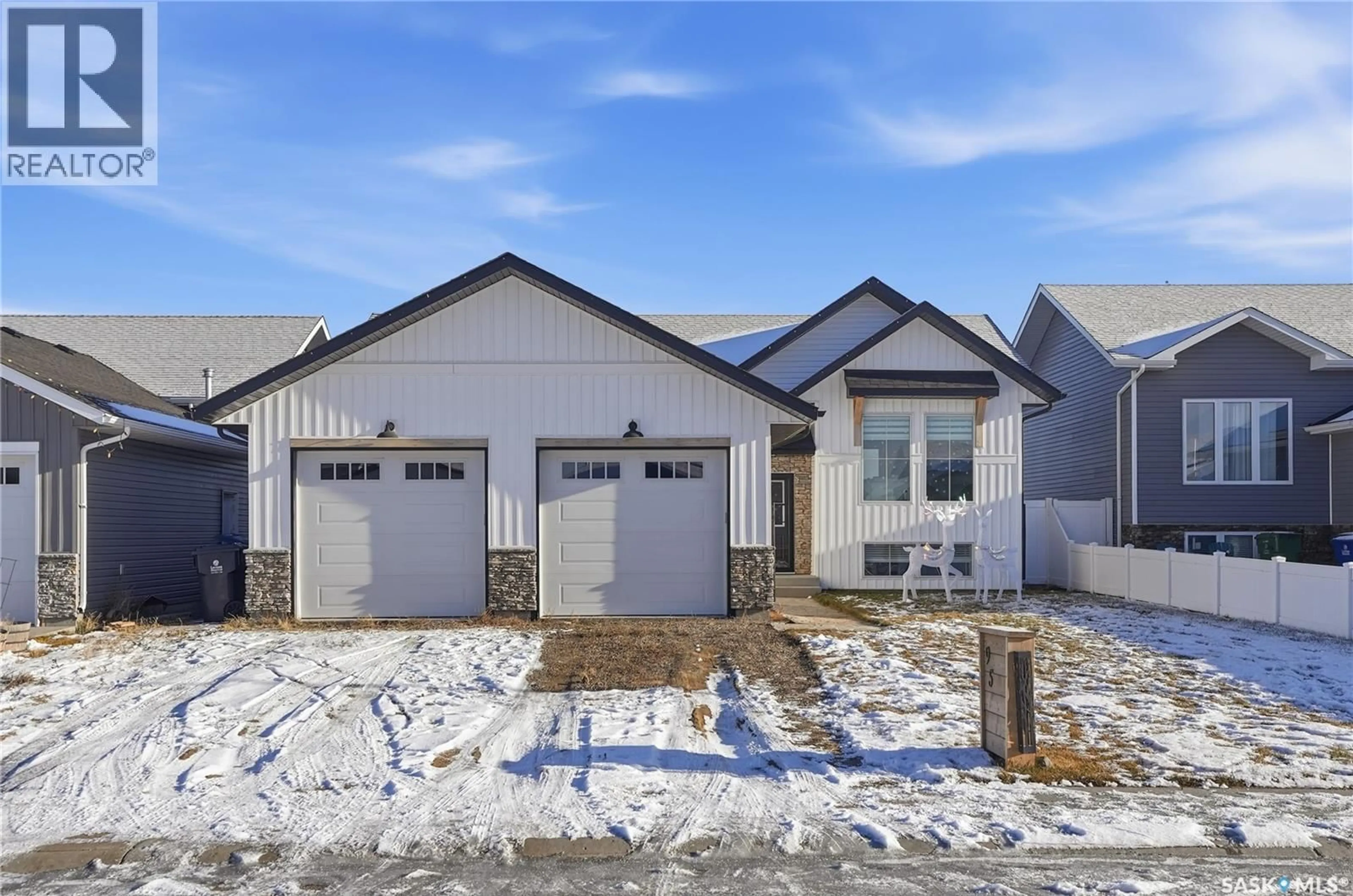 Home with vinyl exterior material, street for 95 DIEFENBAKER AVENUE, Hague Saskatchewan S0K1X0