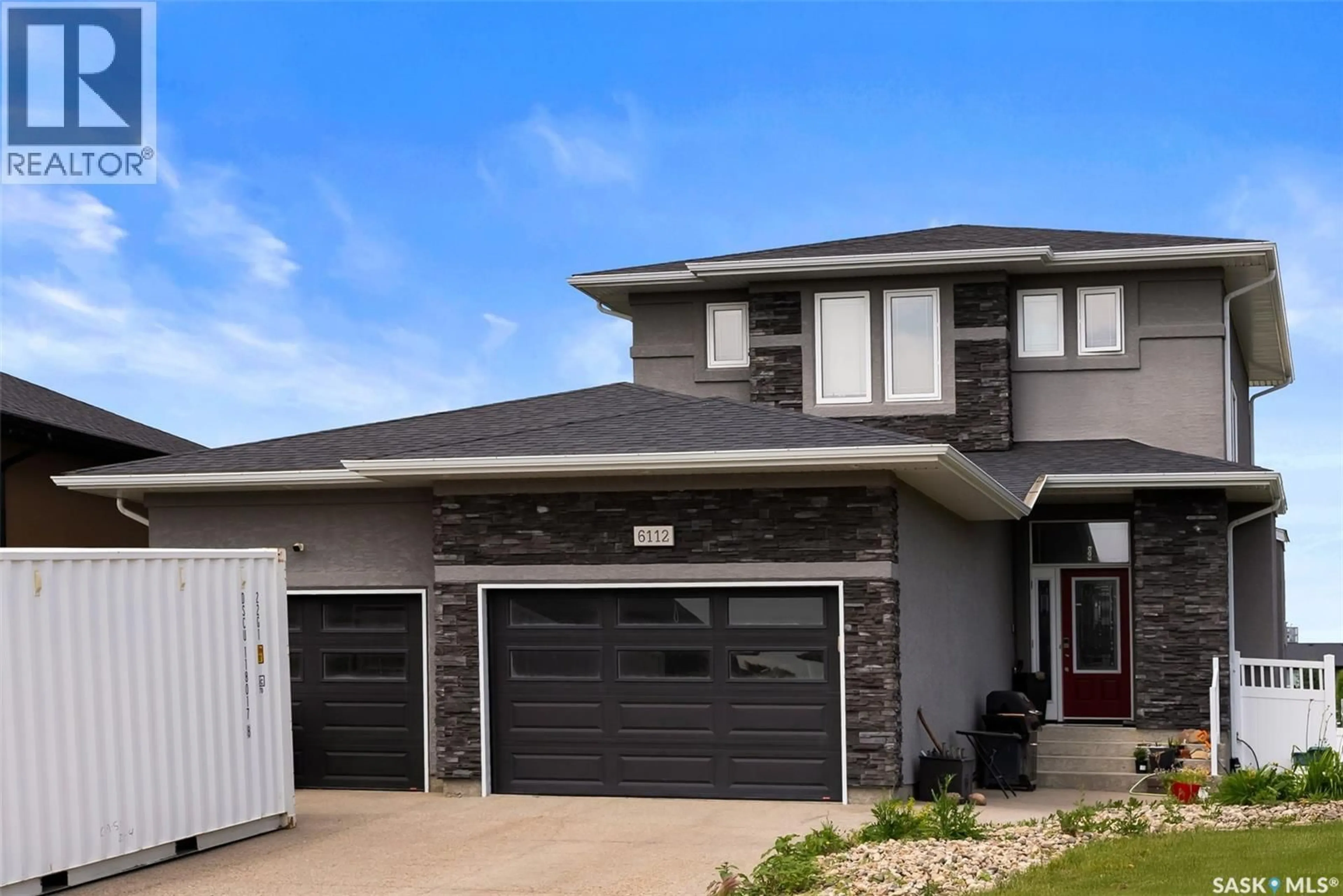 Home with vinyl exterior material, street for 6112 KOEP AVENUE, Regina Saskatchewan S4X4E6