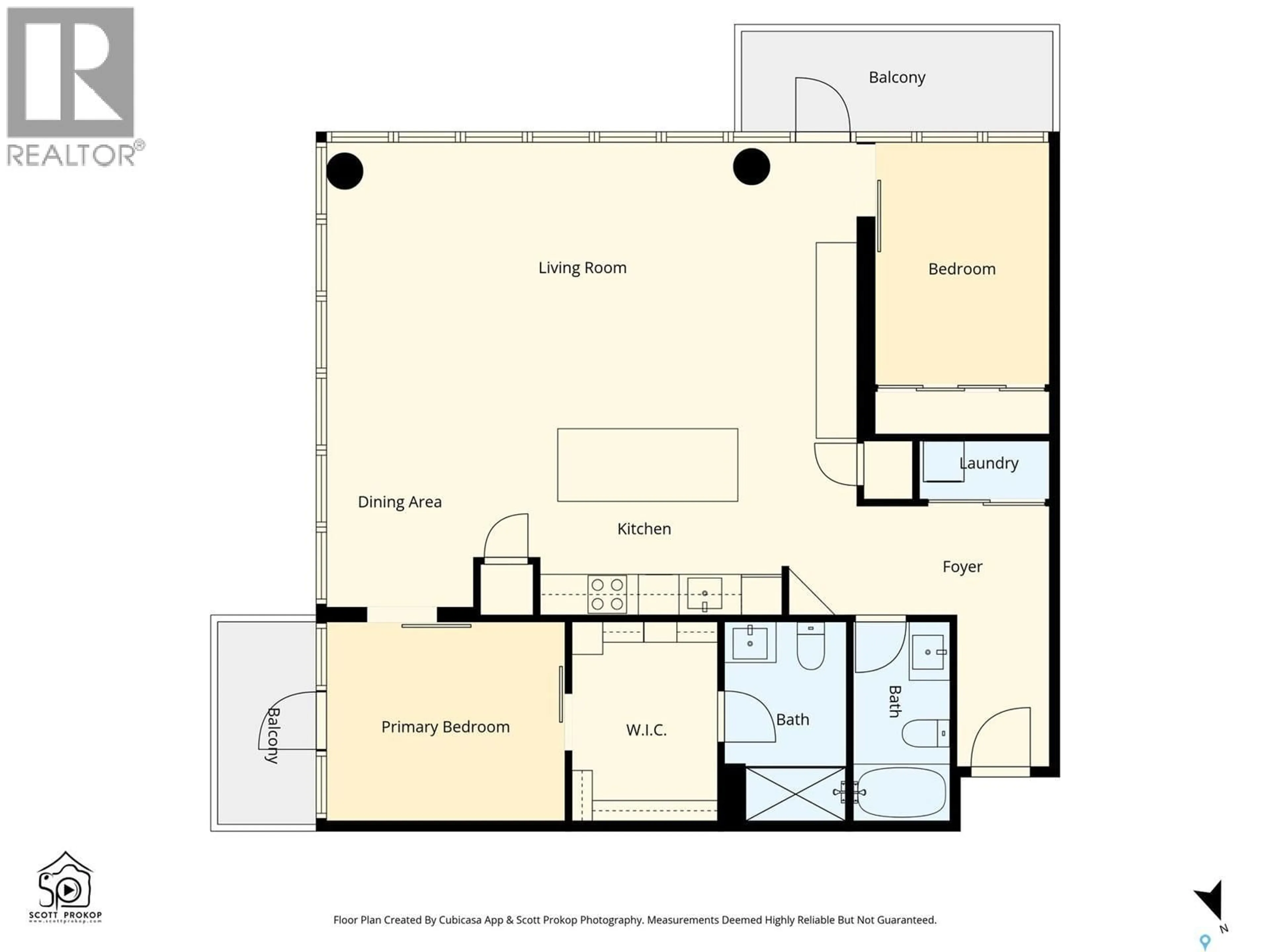 Floor plan for 490 - 1505 2ND AVENUE, Saskatoon Saskatchewan S7K4H5