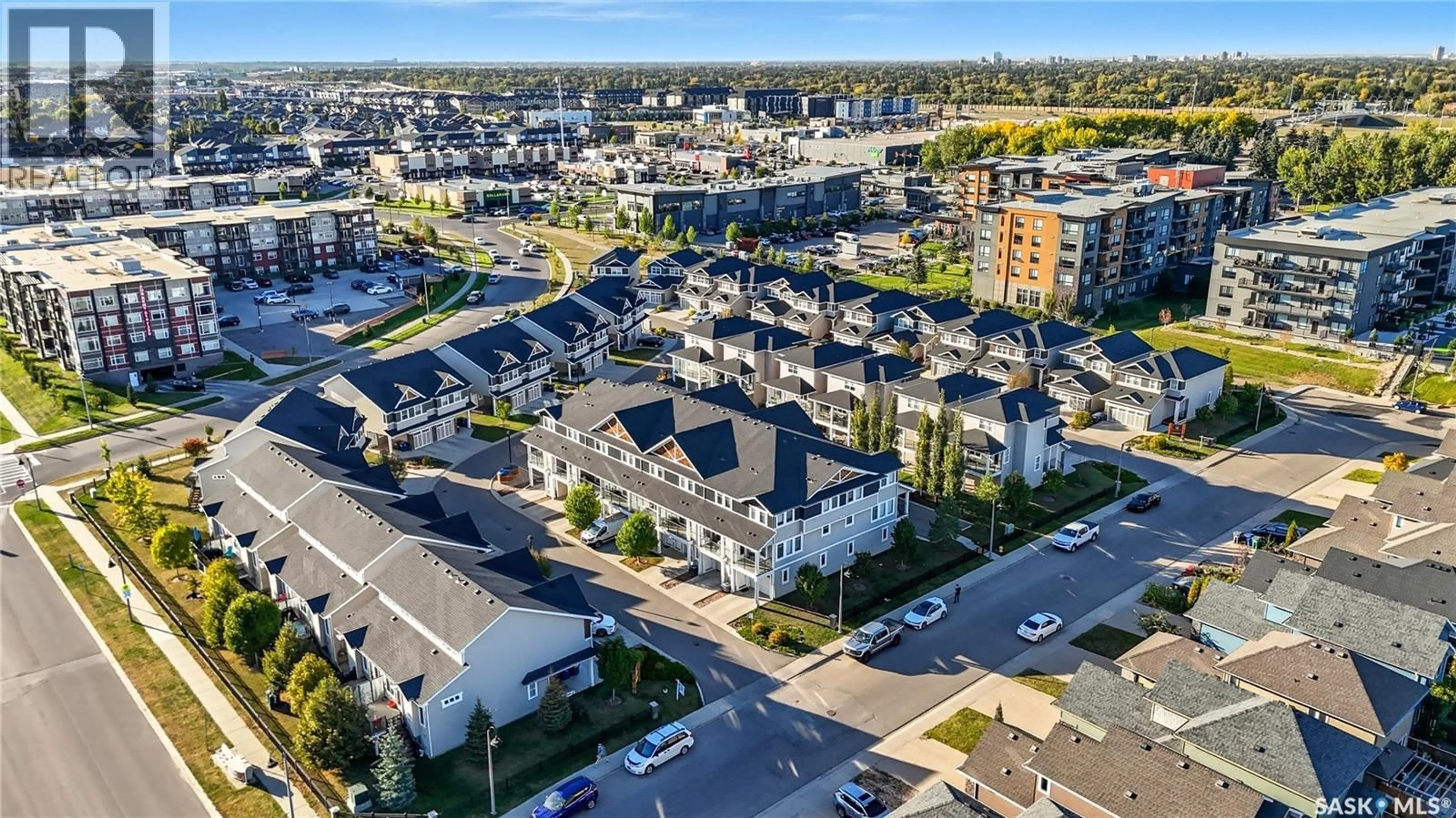 A pic from outside/outdoor area/front of a property/back of a property/a pic from drone, city buildings view from balcony for 210 315 DICKSON CRESCENT, Saskatoon Saskatchewan S7T0Z1