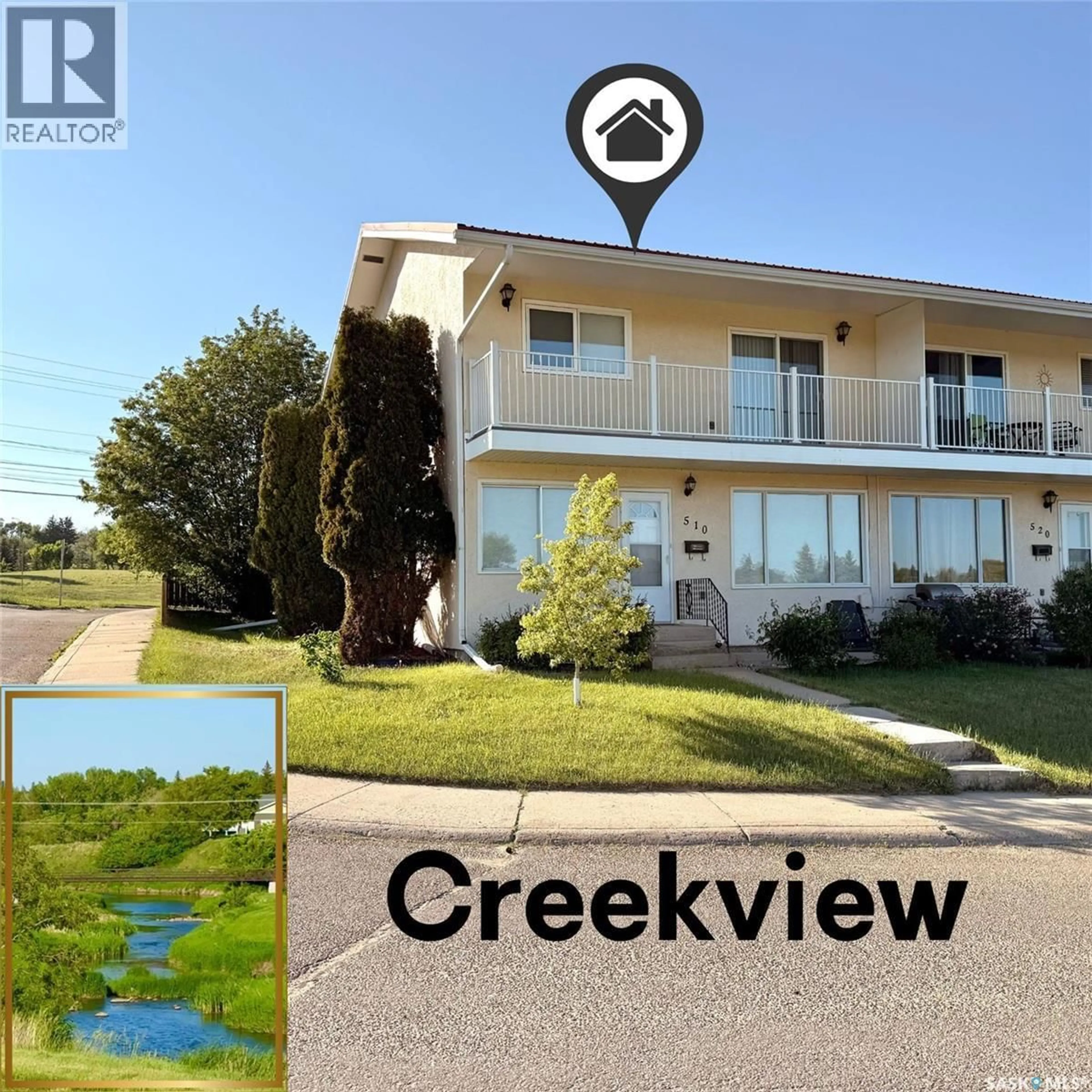 A pic from outside/outdoor area/front of a property/back of a property/a pic from drone, water/lake/river/ocean view for 510 BRAY STREET, Swift Current Saskatchewan S9H4E3