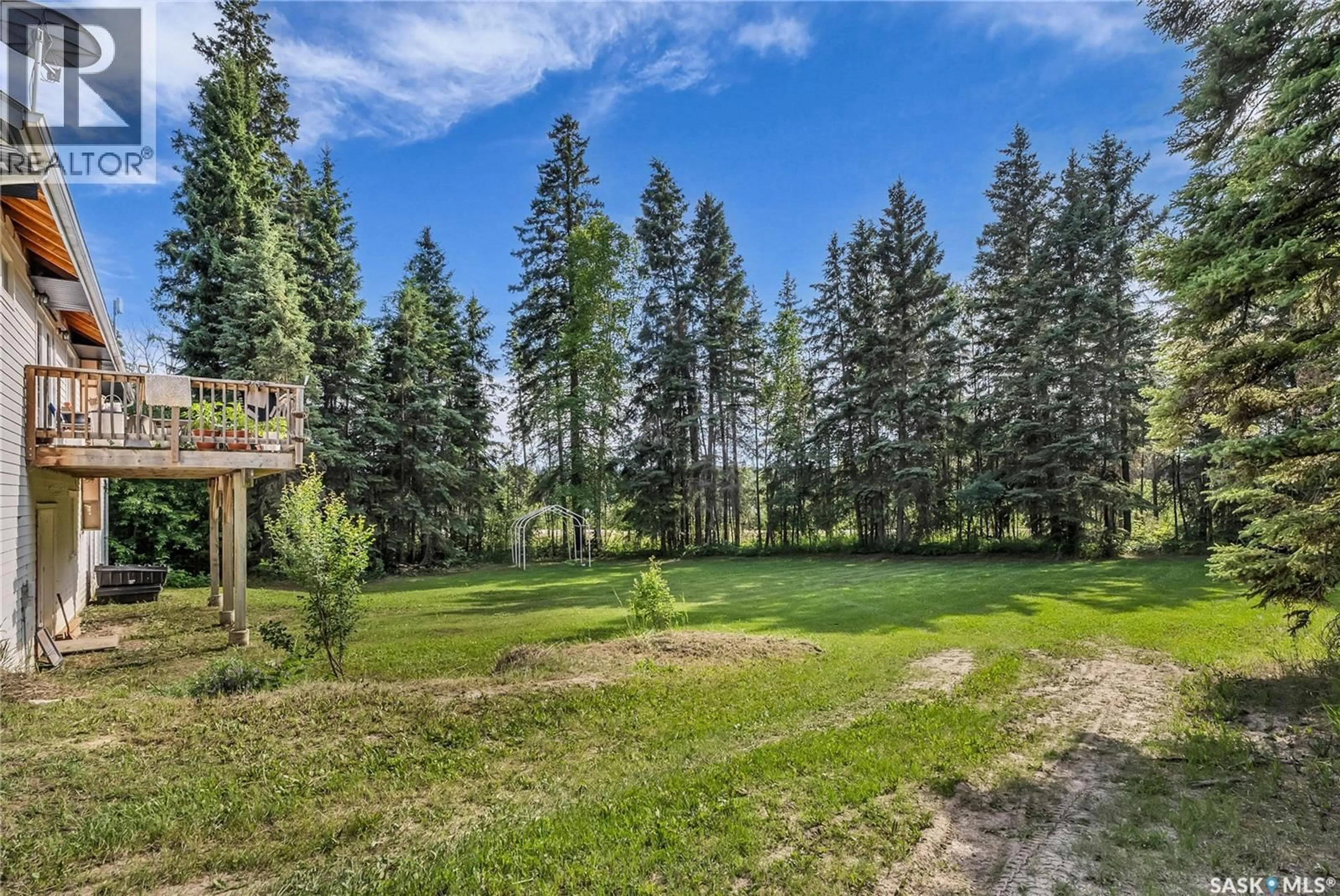 A pic from outside/outdoor area/front of a property/back of a property/a pic from drone, forest/trees view for GUSTAFSON ACREAGE, Paddockwood Rm No. 520 Saskatchewan S0J0N0