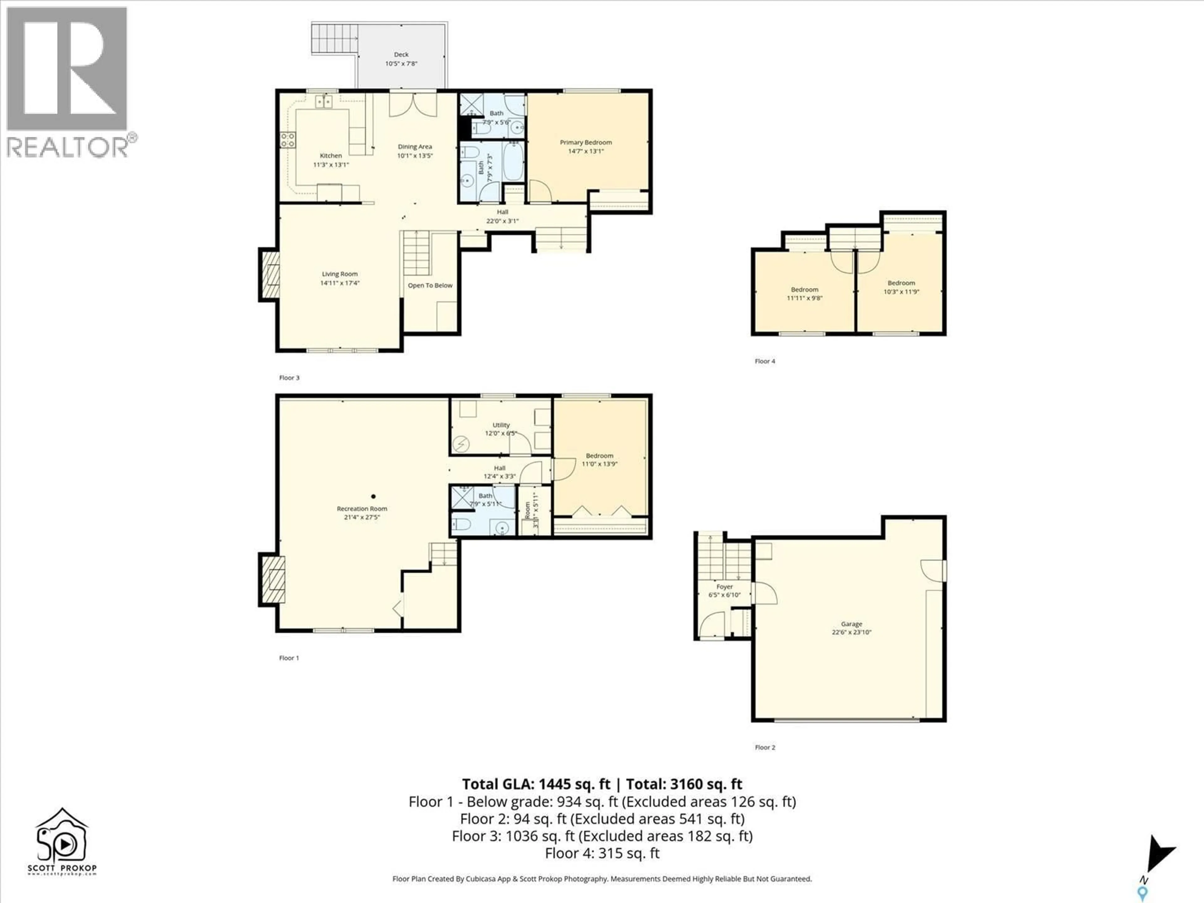 Floor plan for 614 REID ROAD, Saskatoon Saskatchewan S7N3J5