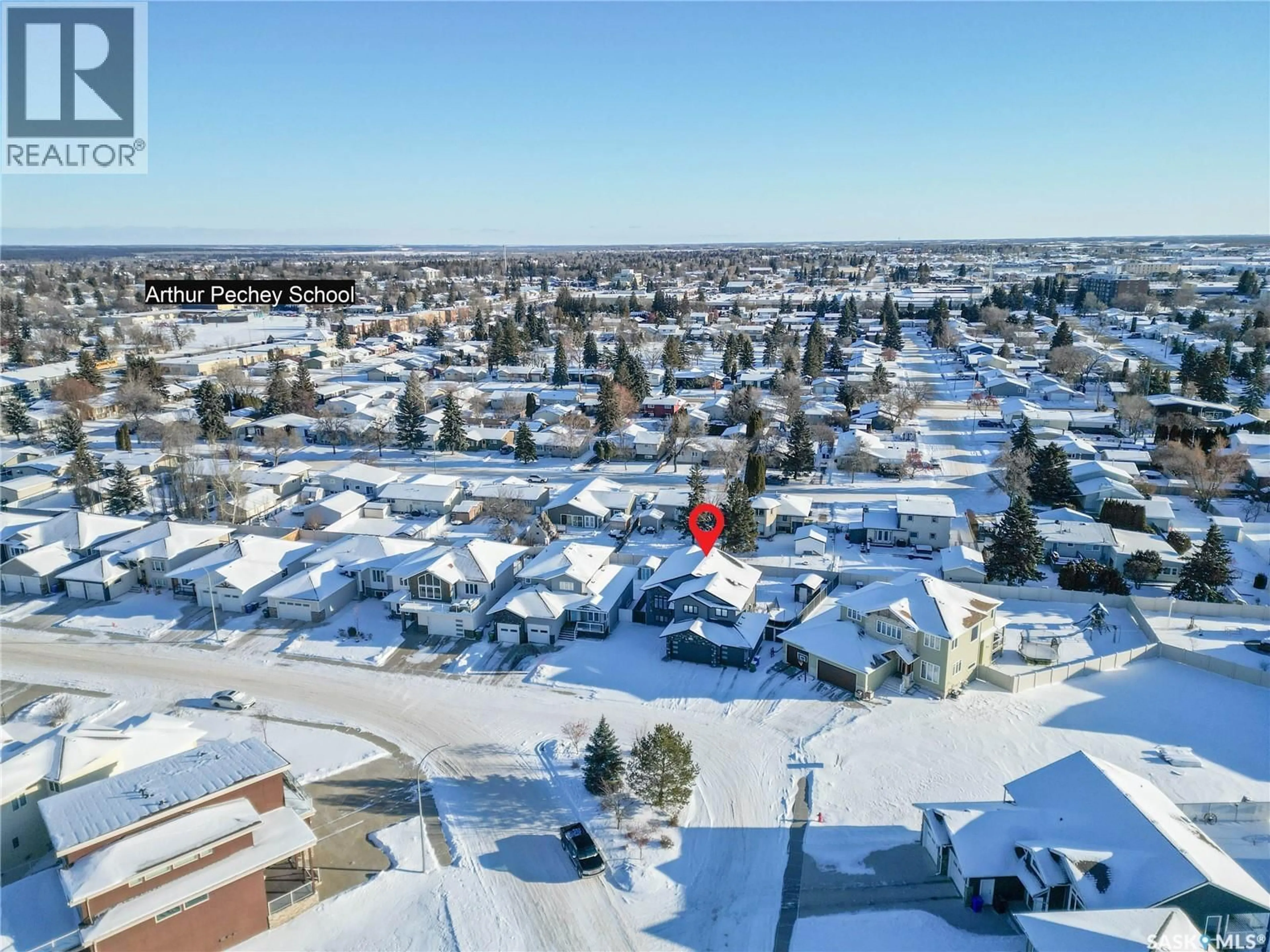 A pic from outside/outdoor area/front of a property/back of a property/a pic from drone, unknown for 3070 LAKEVIEW DRIVE, Prince Albert Saskatchewan S6V5E6