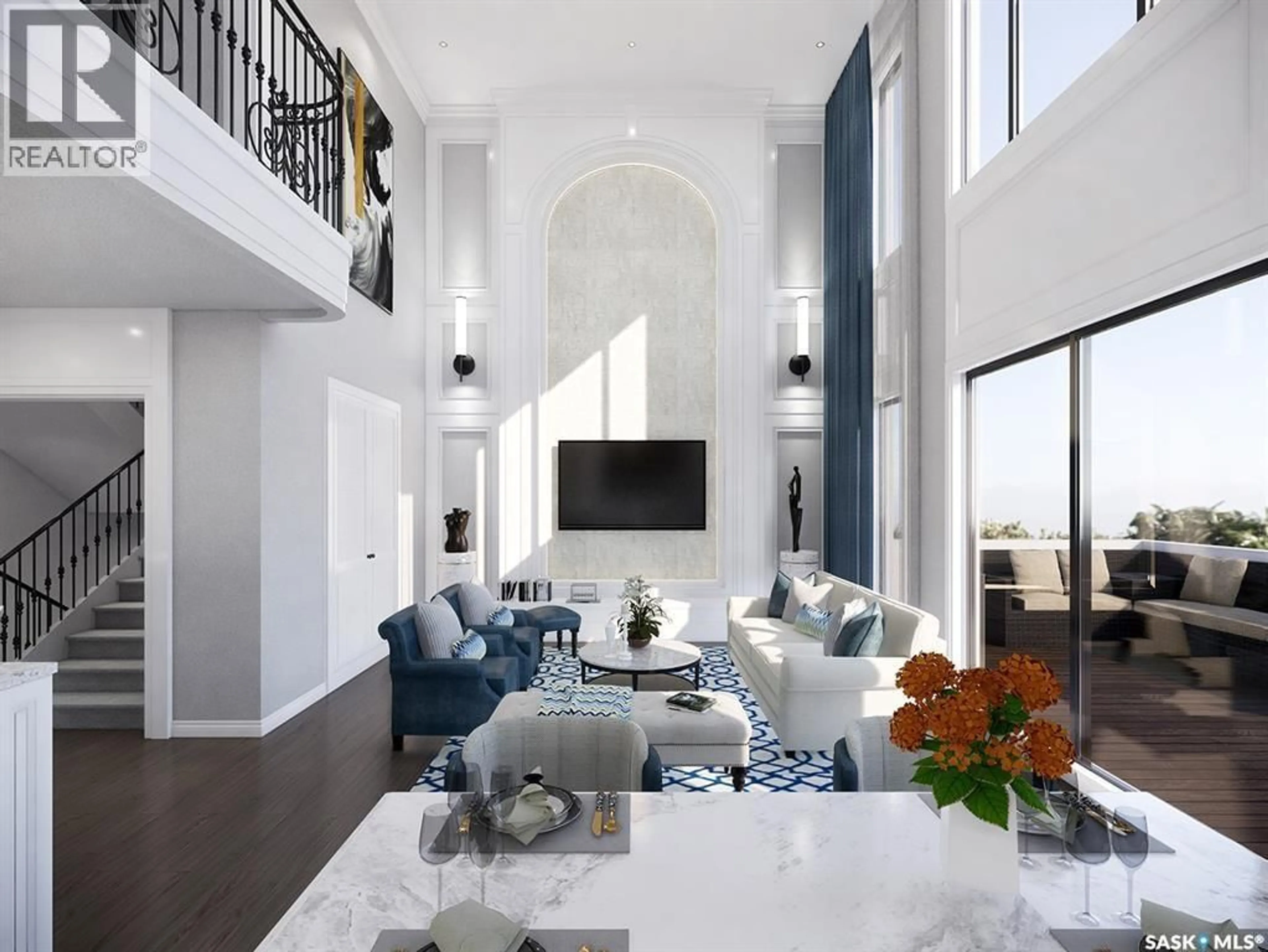 Living room with furniture, ceramic/tile floor for S - 1 294 PRAIRIE DAWN DRIVE, Dundurn Saskatchewan S0K1K0