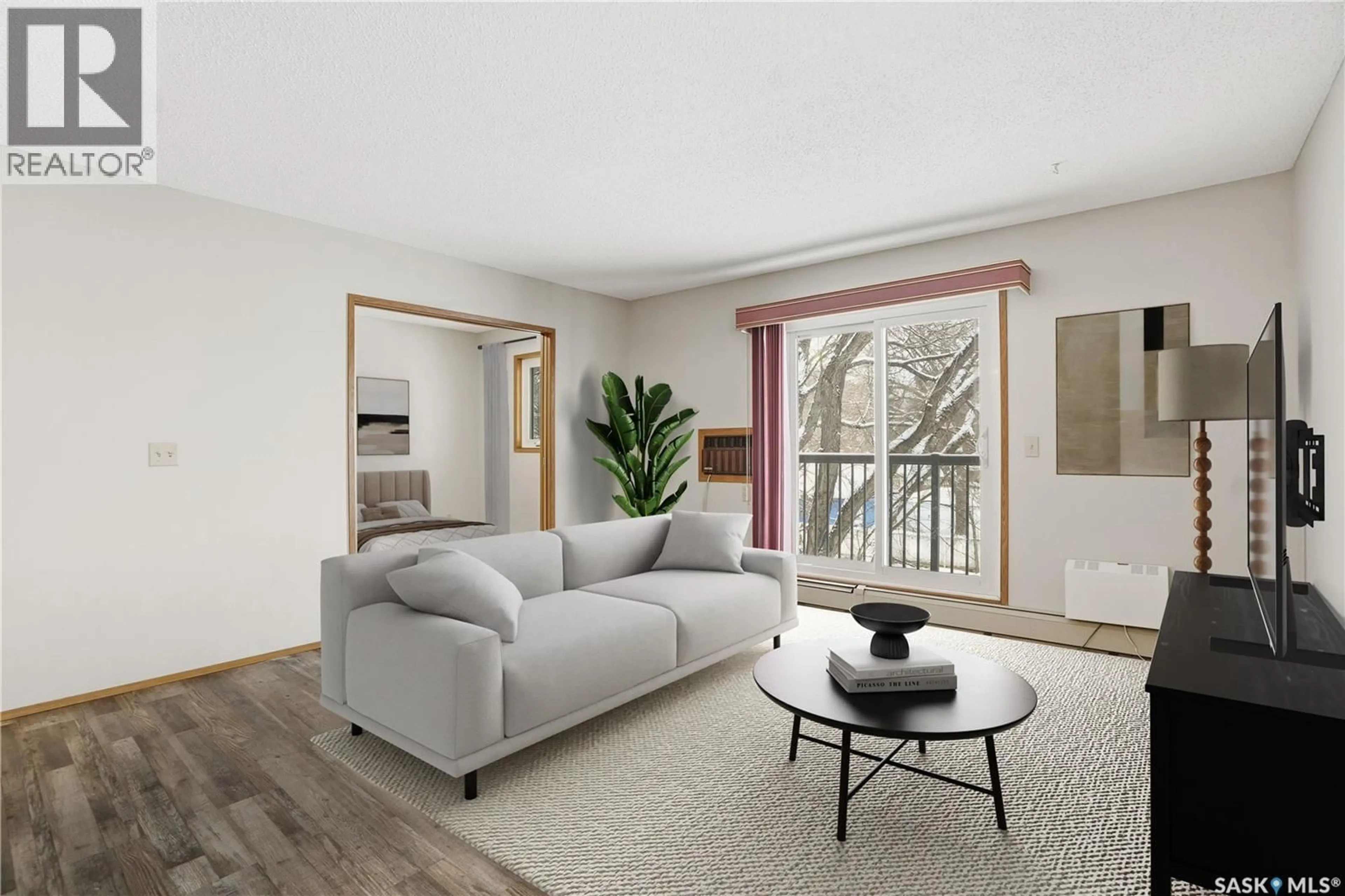 Living room with furniture, unknown for 205 - 1006 9TH STREET, Saskatoon Saskatchewan S7H0N2