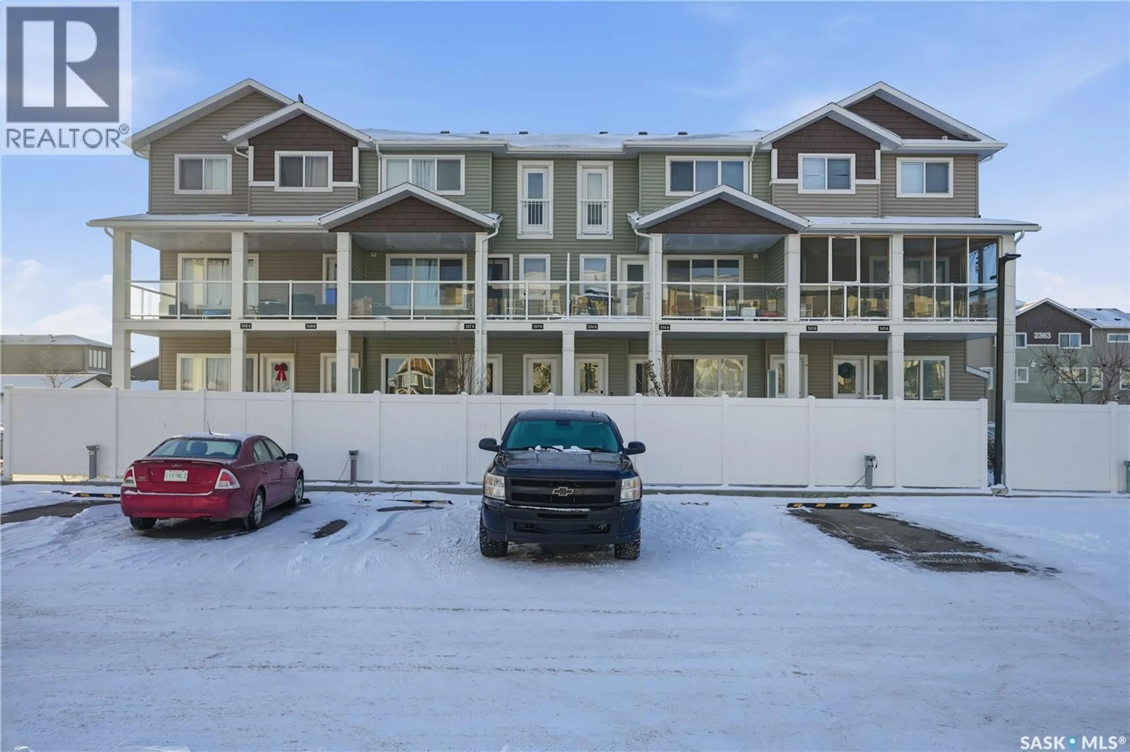 A pic from outside/outdoor area/front of a property/back of a property/a pic from drone, unknown for 3355 - 307A GREEN POPPY STREET, Regina Saskatchewan S4V3P6