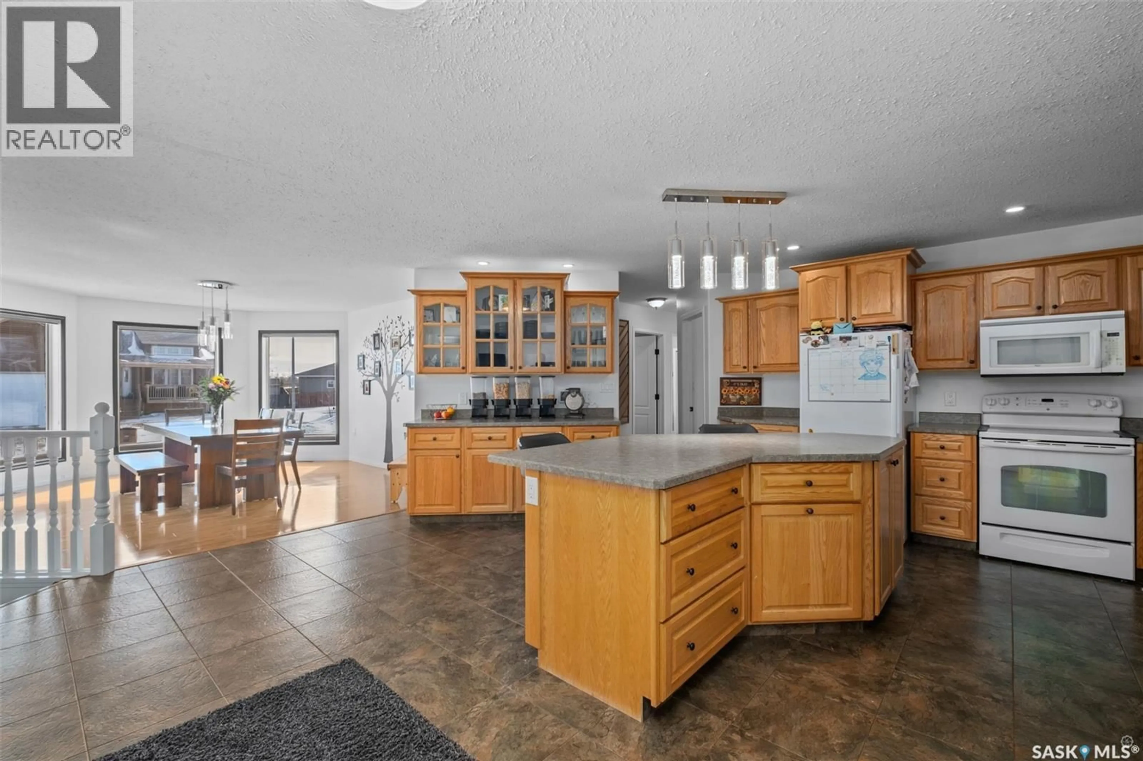 Open concept kitchen, ceramic/tile floor for 1 POPLAR CRESCENT, Birch Hills Saskatchewan S0J0G0