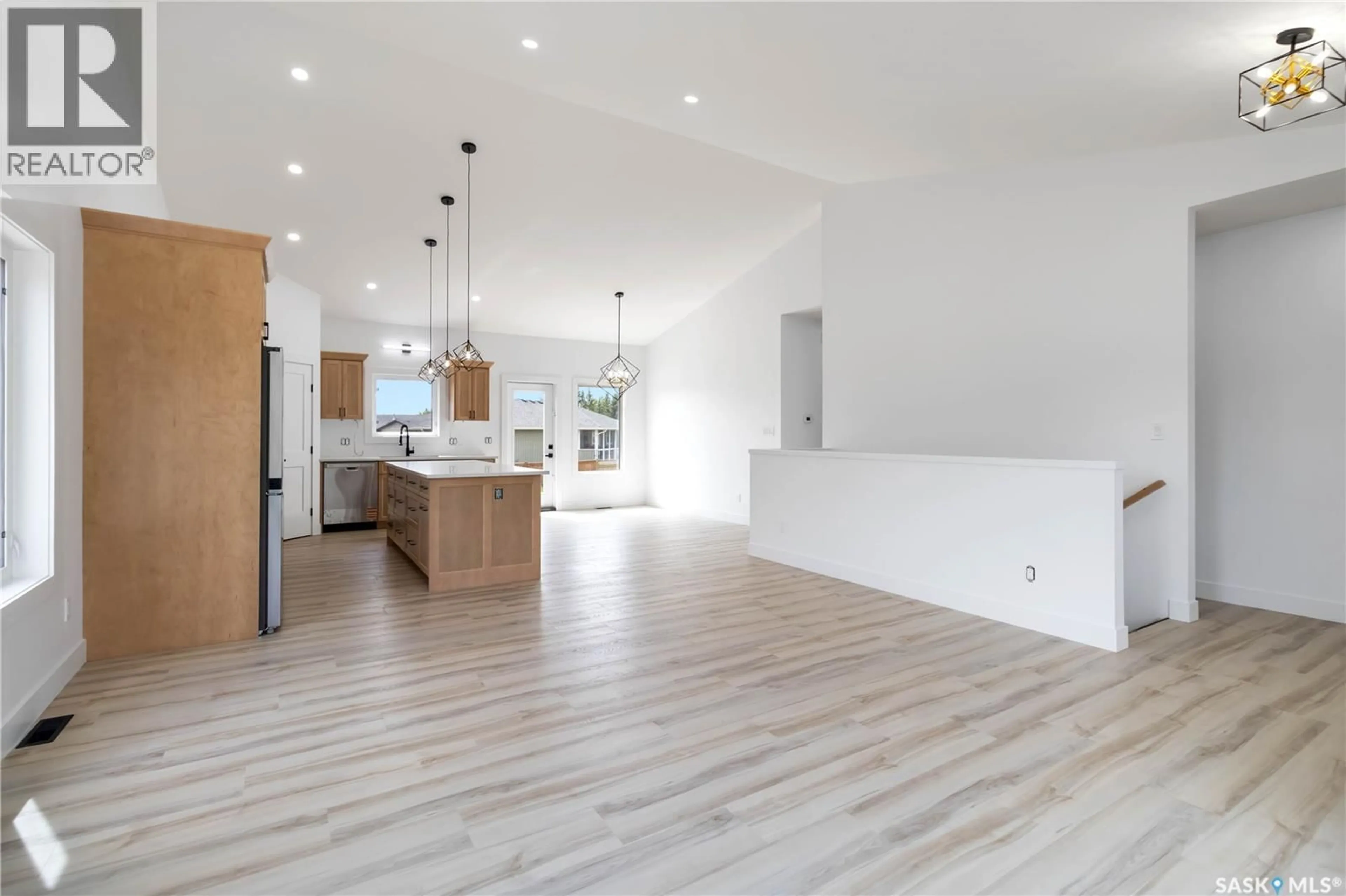 Open concept kitchen, wood/laminate floor for 210 2ND STREET, Waldheim Saskatchewan S0K4R0