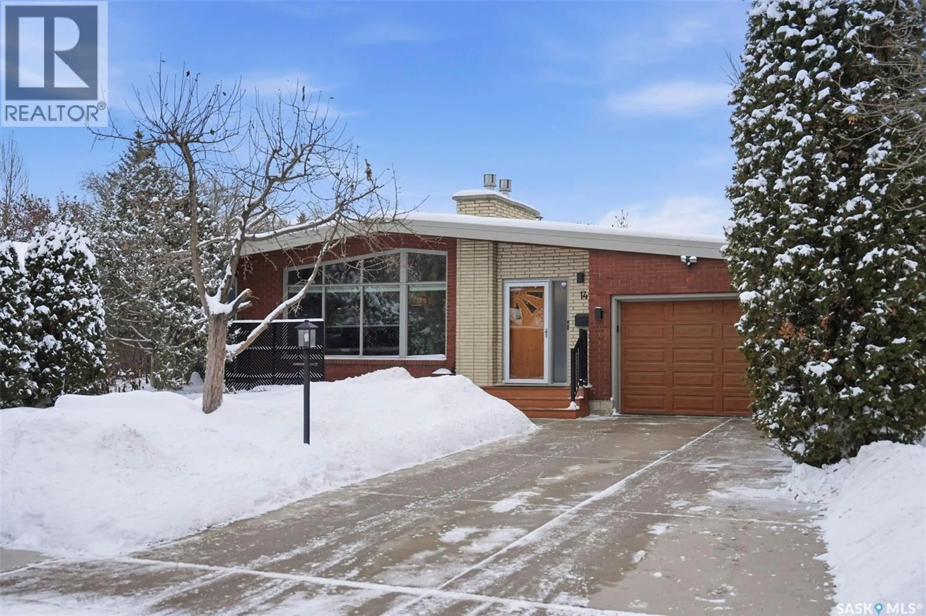Home with brick exterior material, street for 14 YALE CRESCENT, Saskatoon Saskatchewan S7H3P7