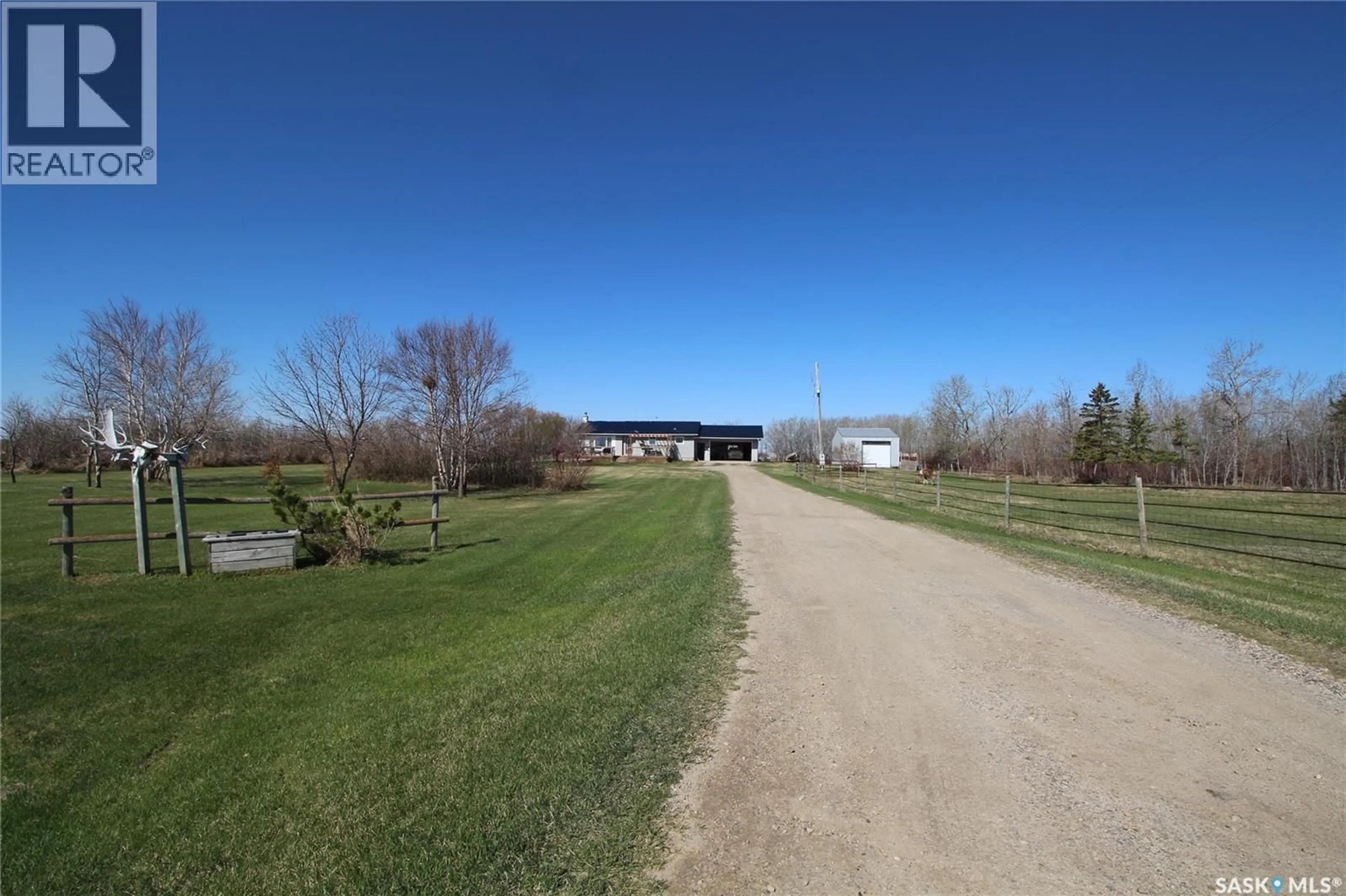 A pic from outside/outdoor area/front of a property/back of a property/a pic from drone, street for MCLAUGHLIN ACREAGE, Moosomin Rm No. 121 Saskatchewan S0G3N0