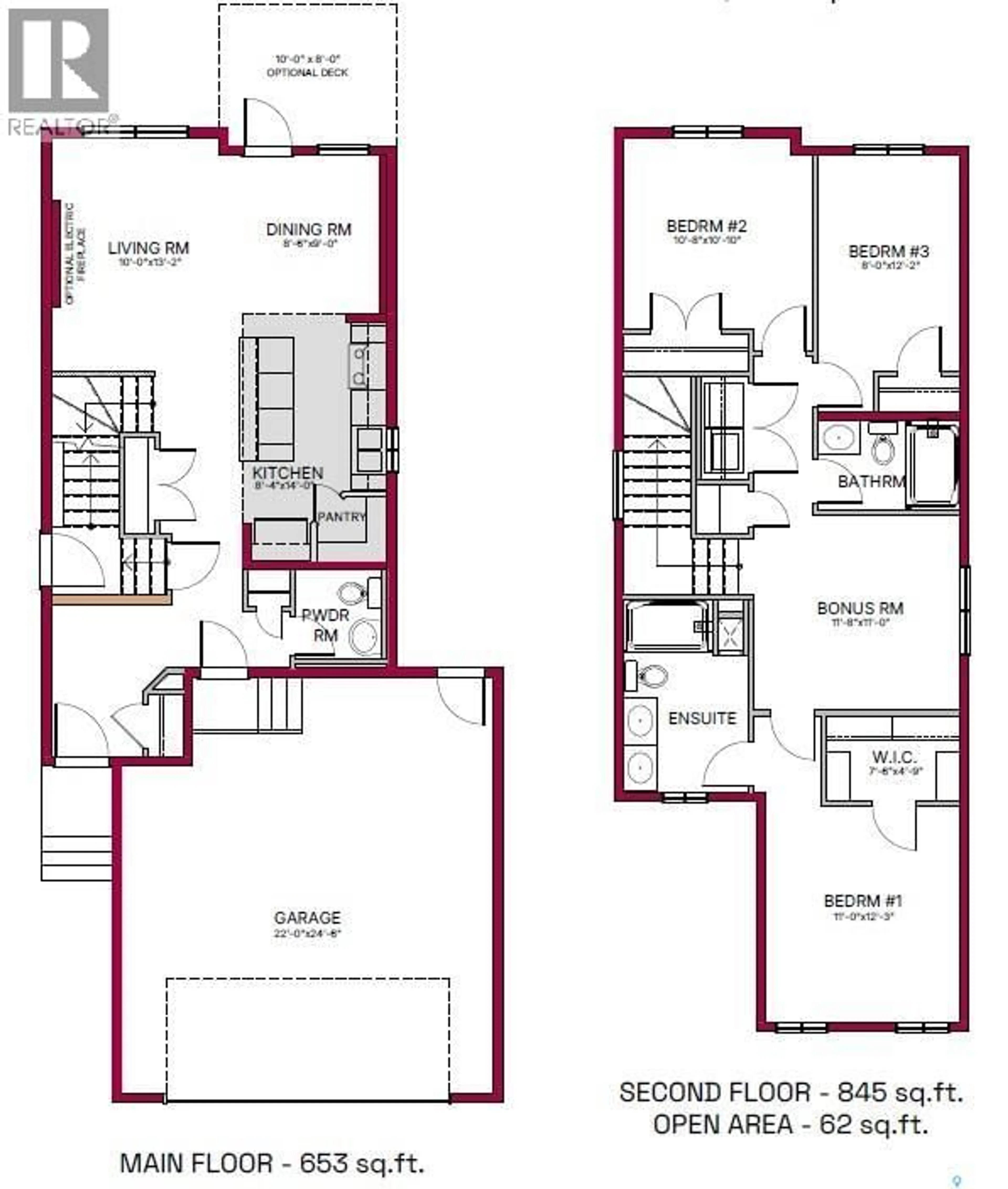 Floor plan for 5529 KENNETT SQUARE, Regina Saskatchewan S4V4C6
