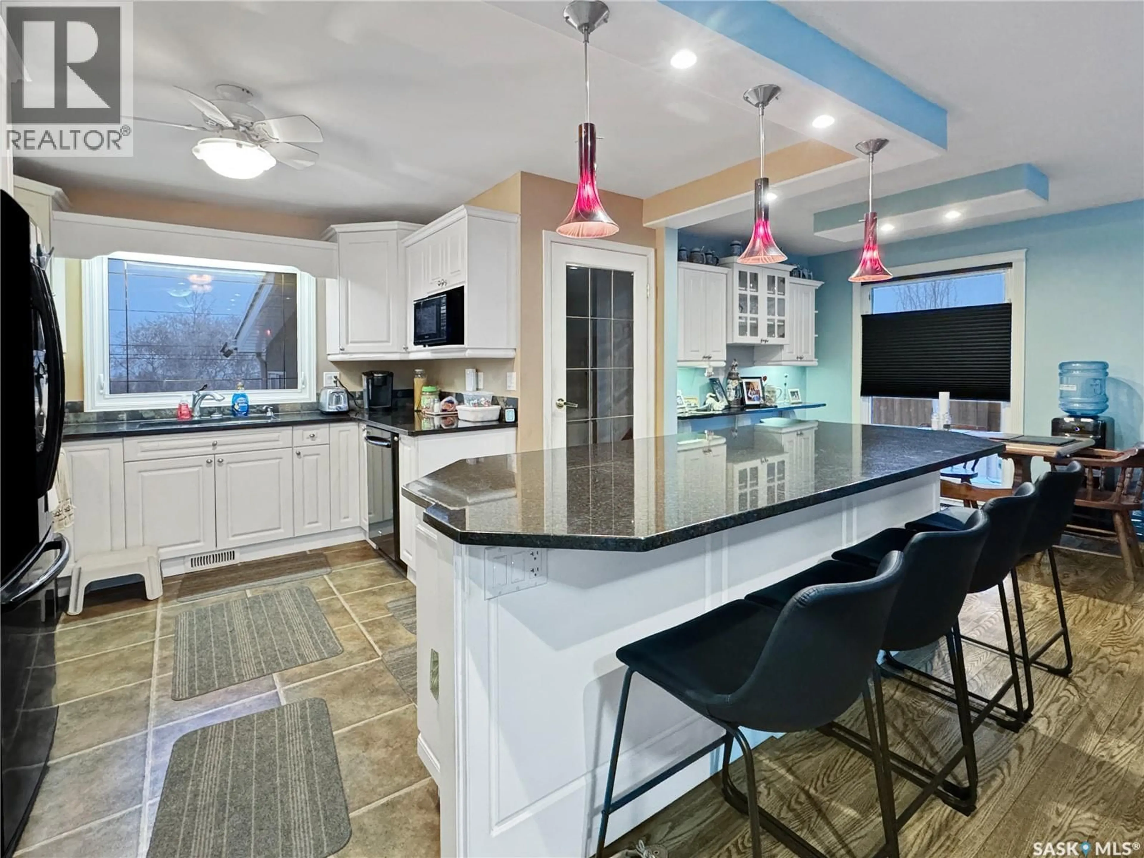 Open concept kitchen, ceramic/tile floor for 222 32ND STREET, Battleford Saskatchewan S0M0E0