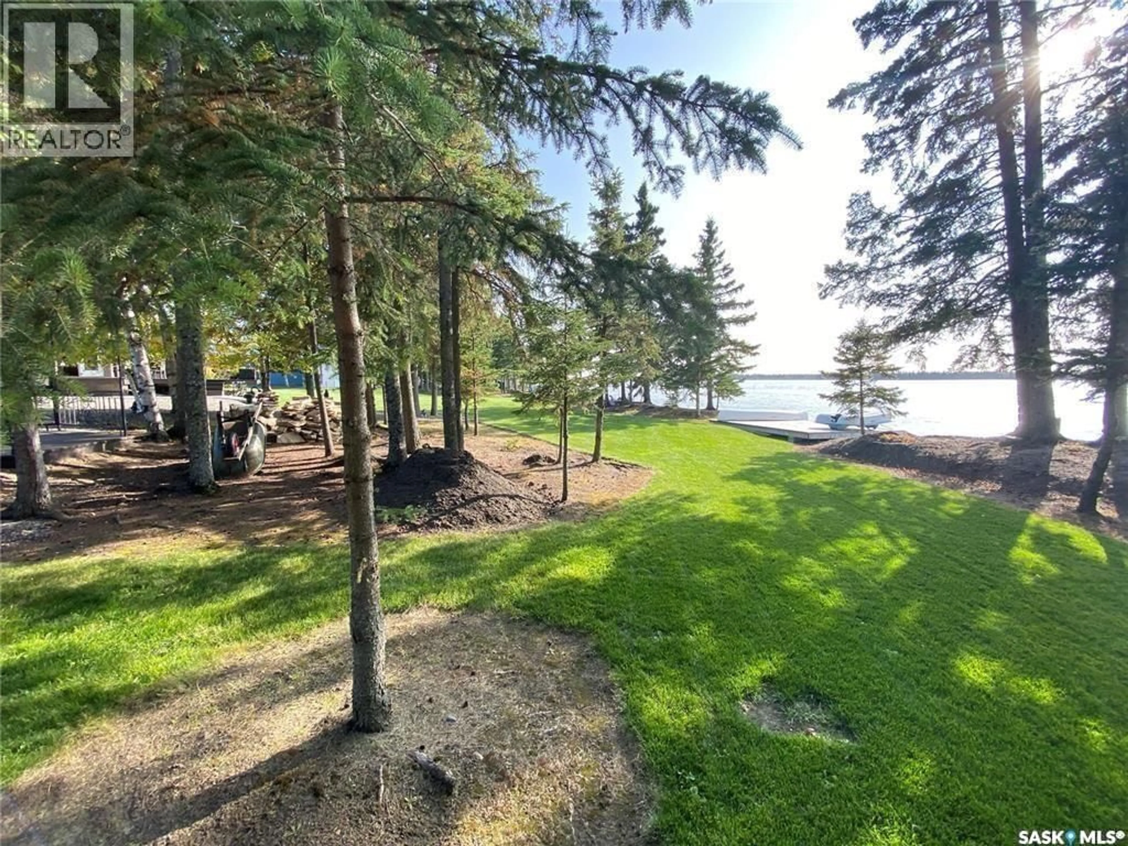 A pic from outside/outdoor area/front of a property/back of a property/a pic from drone, water/lake/river/ocean view for 3 KAREN PLACE, Candle Lake Saskatchewan S0J3E0