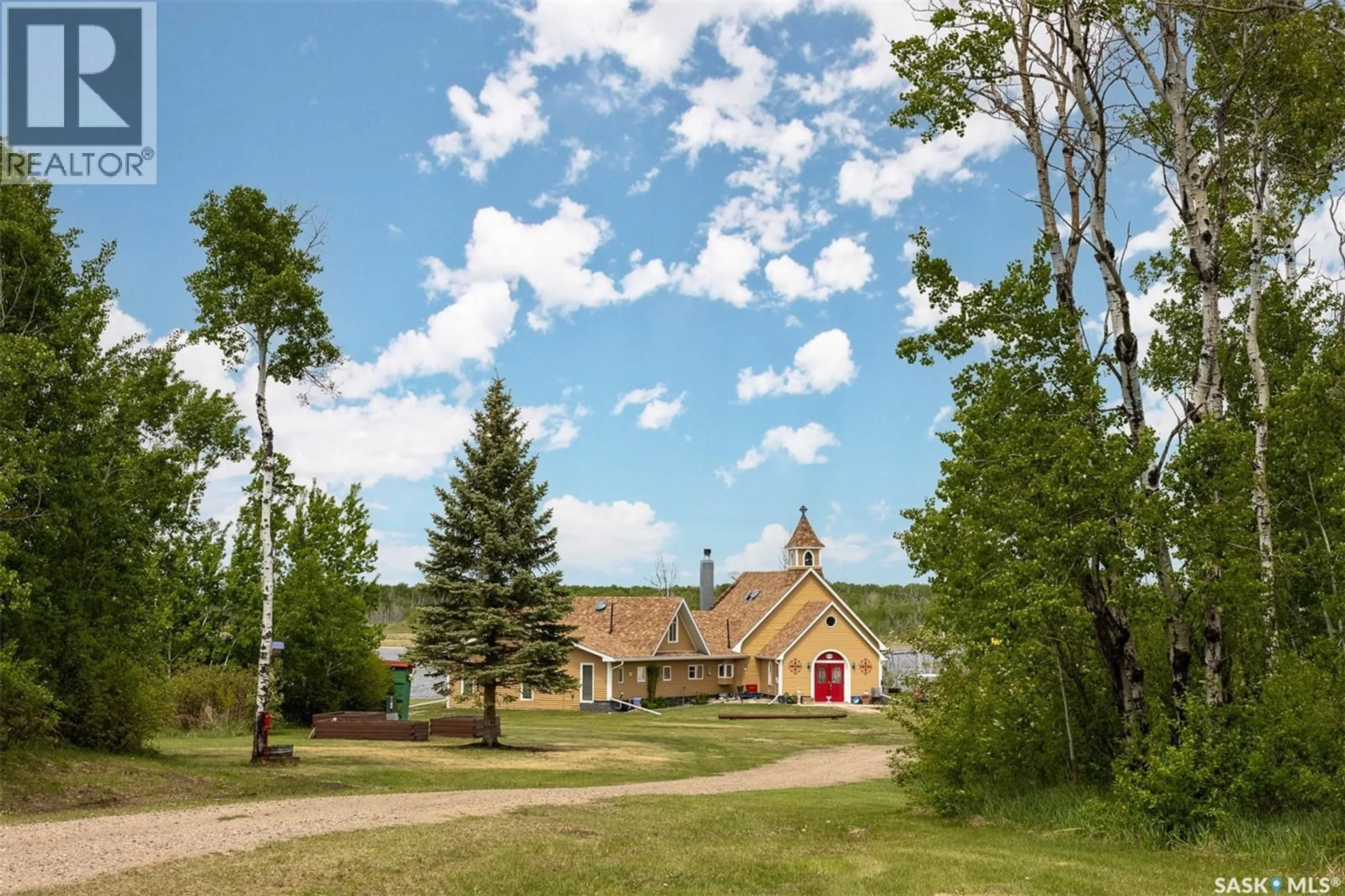 A pic from outside/outdoor area/front of a property/back of a property/a pic from drone, mountain view for ROSE ACREAGE, Duck Lake Rm No. 463 Saskatchewan S0K1J0