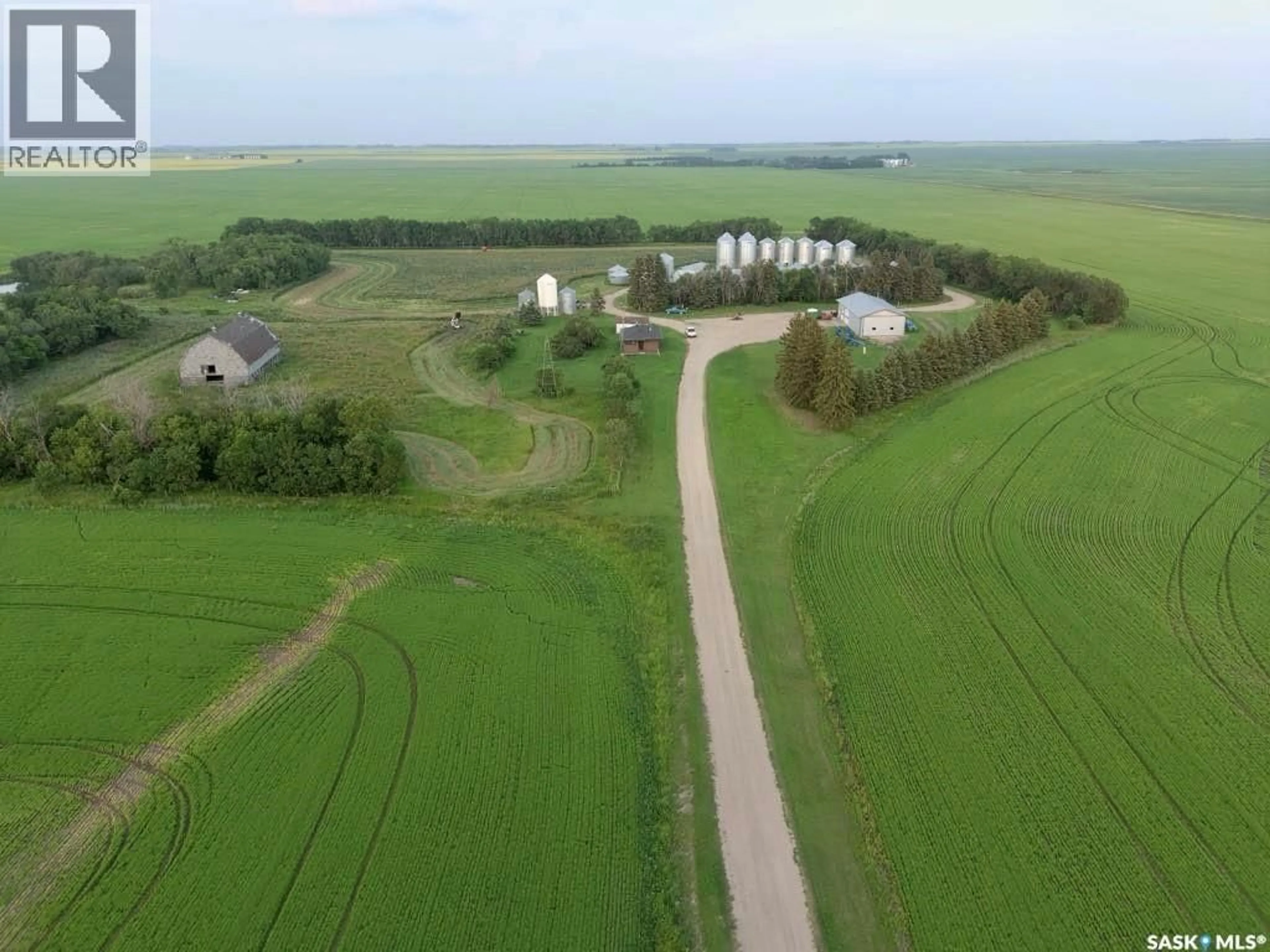 A pic from outside/outdoor area/front of a property/back of a property/a pic from drone, street for RUECKER ACREAGE, Abernethy Rm No. 186 Saskatchewan S0A0A0