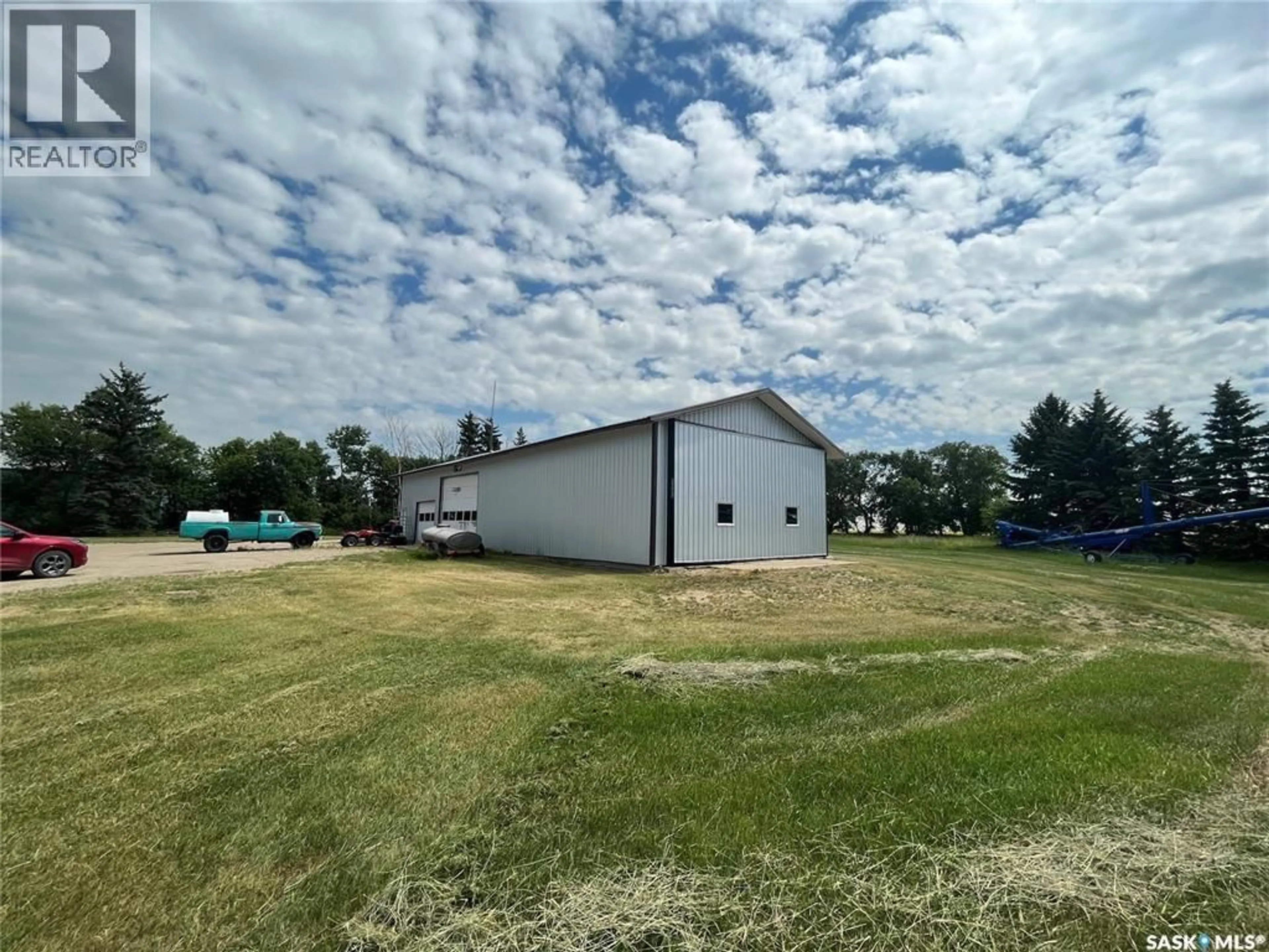 A pic from outside/outdoor area/front of a property/back of a property/a pic from drone, building for RUECKER ACREAGE, Abernethy Rm No. 186 Saskatchewan S0A0A0