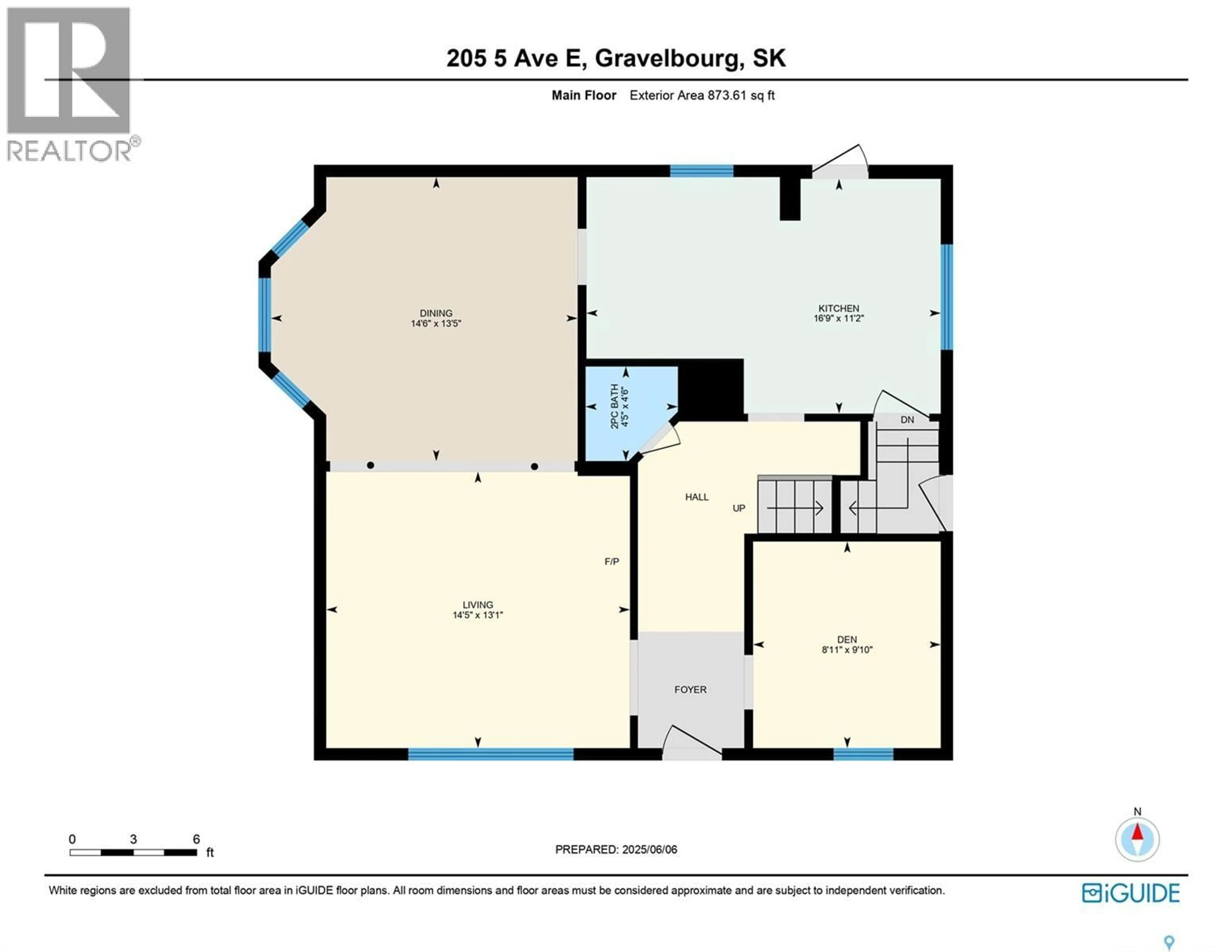 Floor plan for E - 205 5TH AVENUE, Gravelbourg Saskatchewan S0H1X0