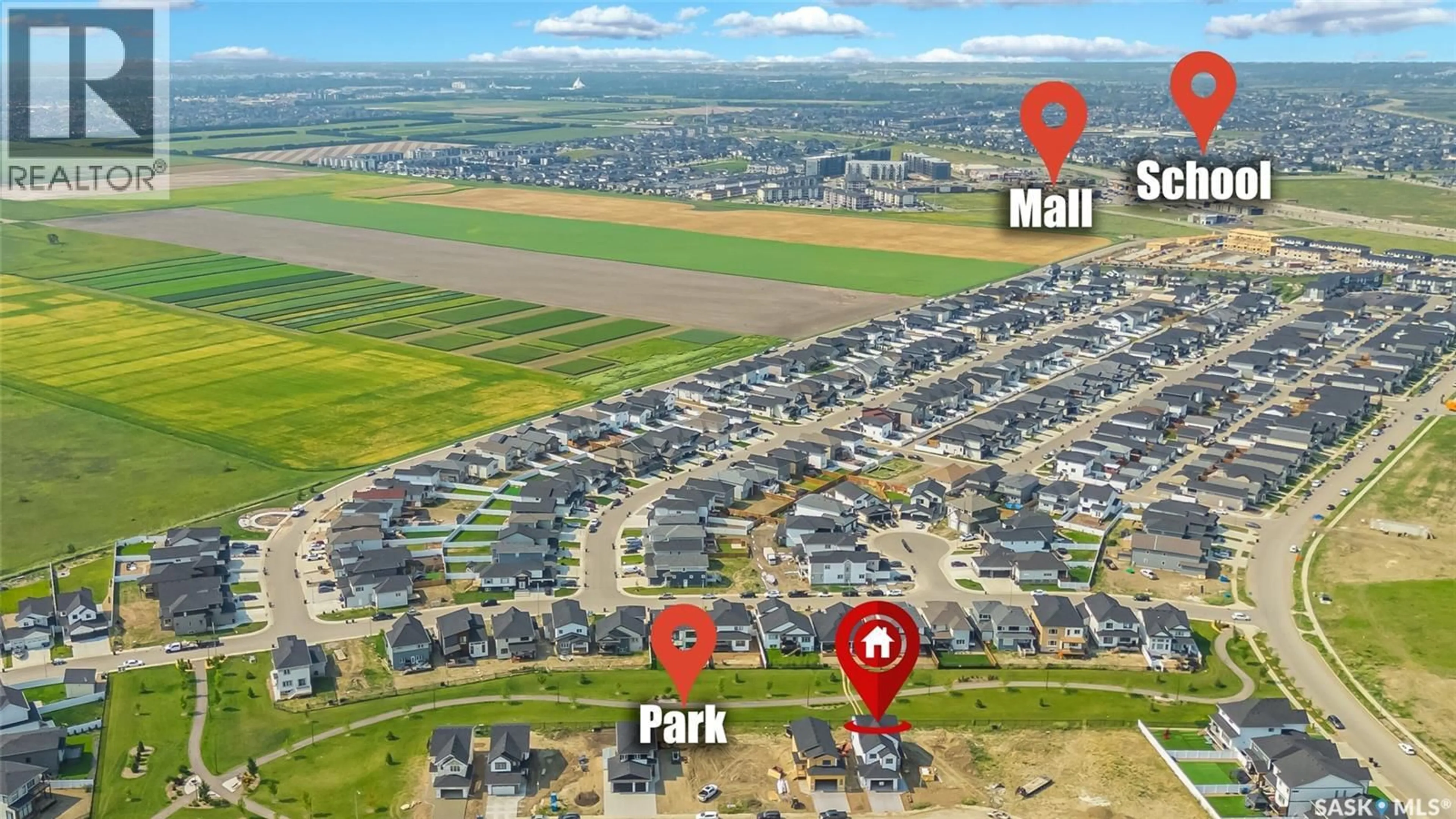 A pic from outside/outdoor area/front of a property/back of a property/a pic from drone, street for 158 HAVERSTOCK CRESCENT, Saskatoon Saskatchewan S7W1E3