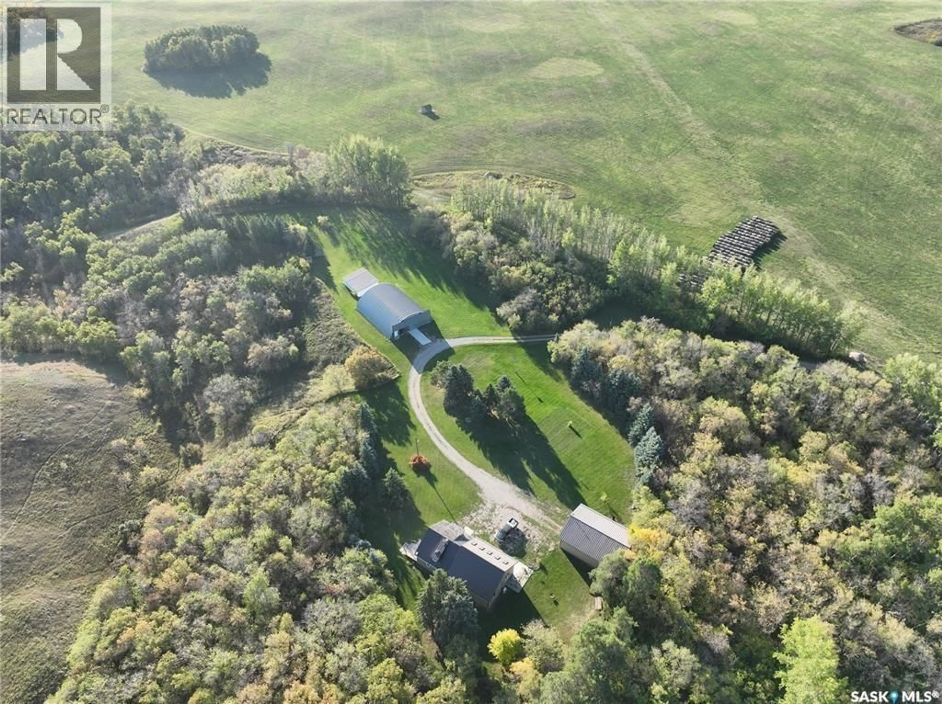 A pic from outside/outdoor area/front of a property/back of a property/a pic from drone, forest/trees view for MARLAS PLACE, Fertile Belt Rm No. 183 Saskatchewan S0A0X0