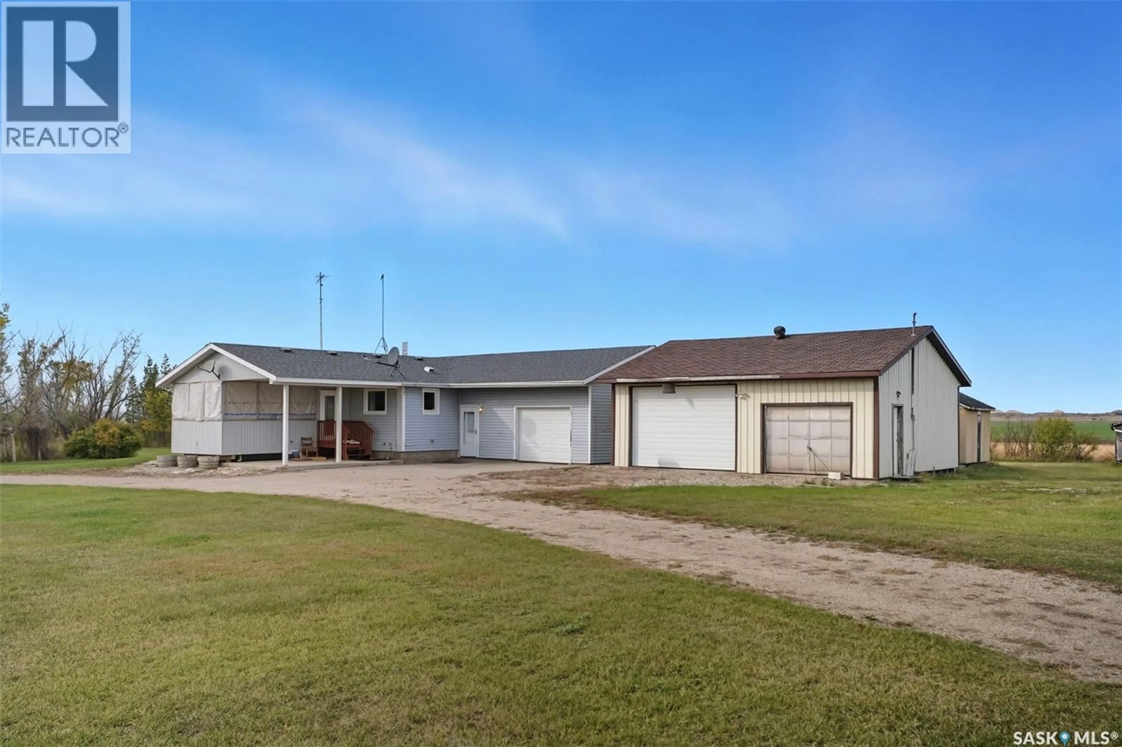 A pic from outside/outdoor area/front of a property/back of a property/a pic from drone, building for DENEIKO ACREAGE, Usborne Rm No. 310 Saskatchewan S0K4T0