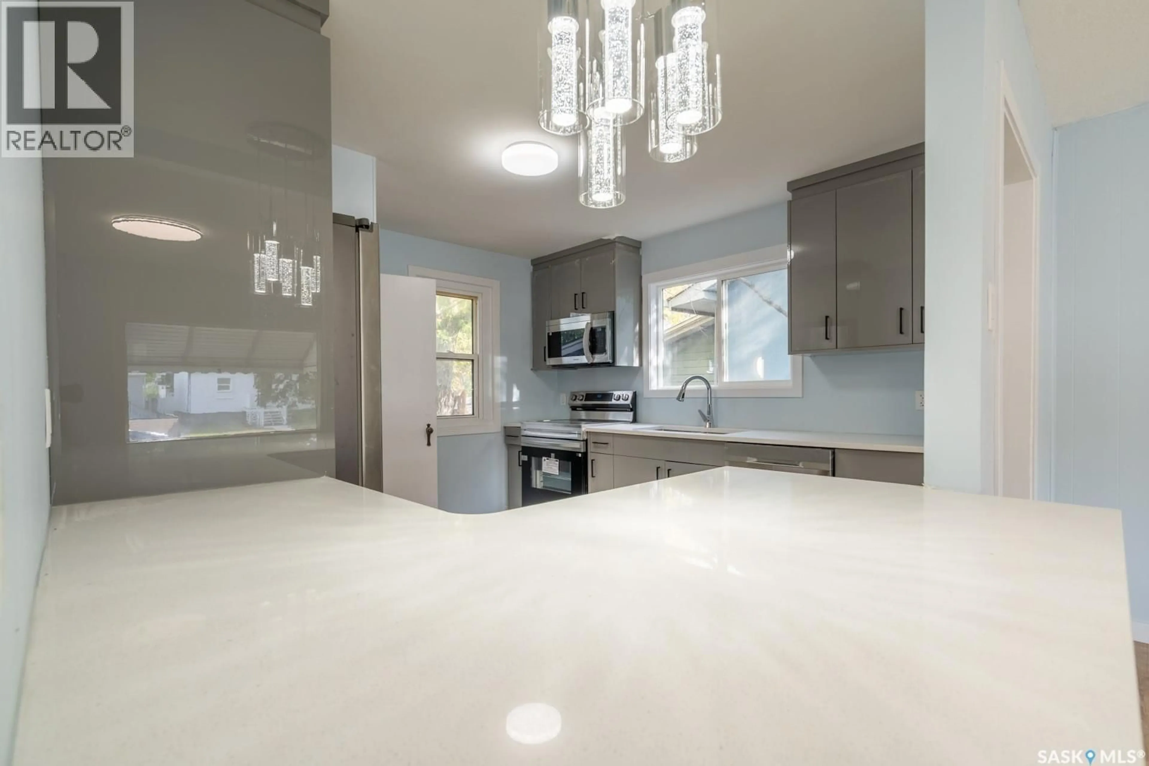 Open concept kitchen, ceramic/tile floor for 801 ARGYLE STREET, Regina Saskatchewan S4T3P9