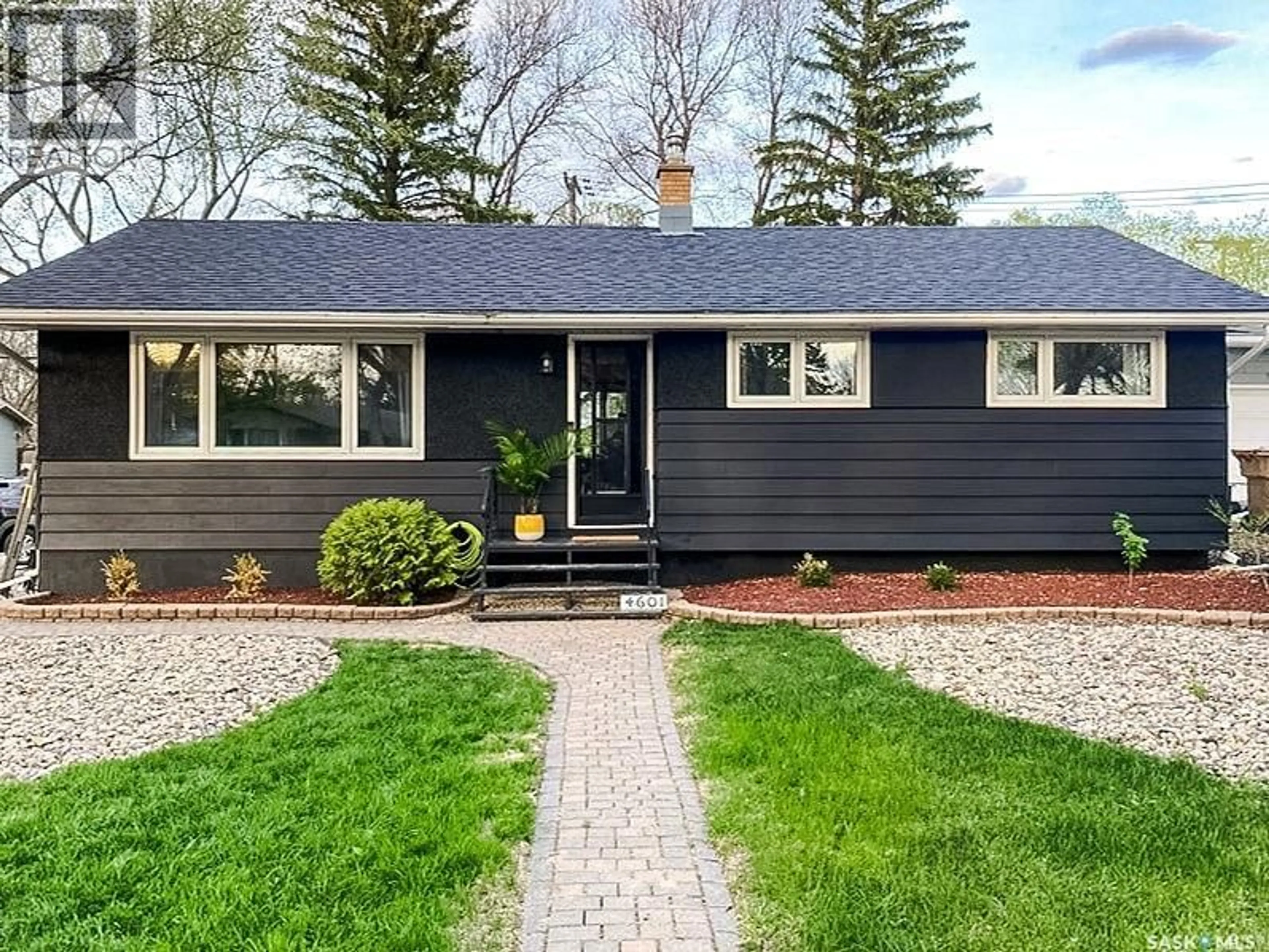 Home with vinyl exterior material, street for 4601 CASTLE ROAD, Regina Saskatchewan S4S4W8
