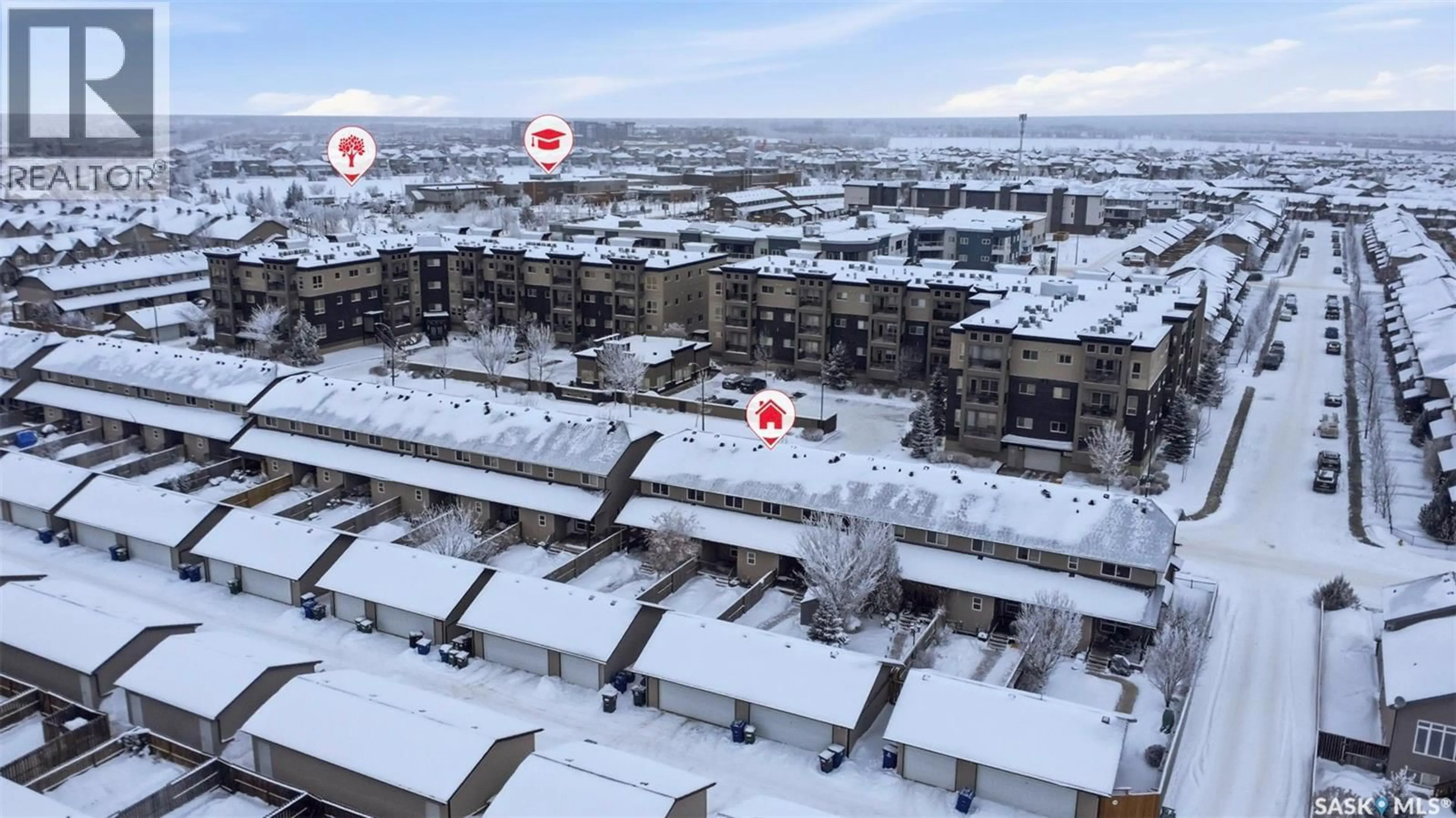 A pic from outside/outdoor area/front of a property/back of a property/a pic from drone, city buildings view from balcony for 110 - 402 WILLOWGROVE CRESCENT, Saskatoon Saskatchewan S7W0E3