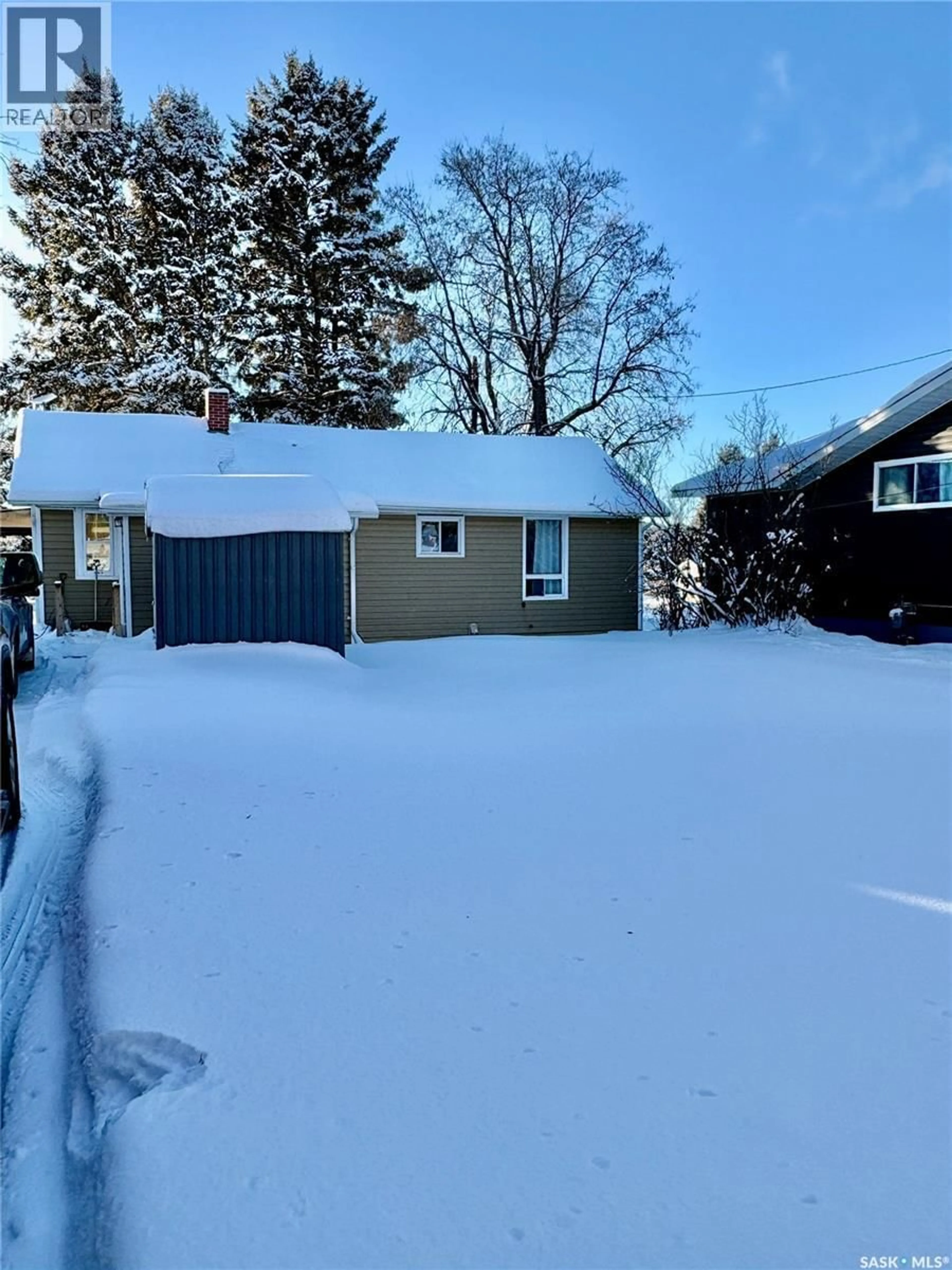 A pic from outside/outdoor area/front of a property/back of a property/a pic from drone, street for 205 PEDERSON AVENUE, Big River Saskatchewan S0J0E0
