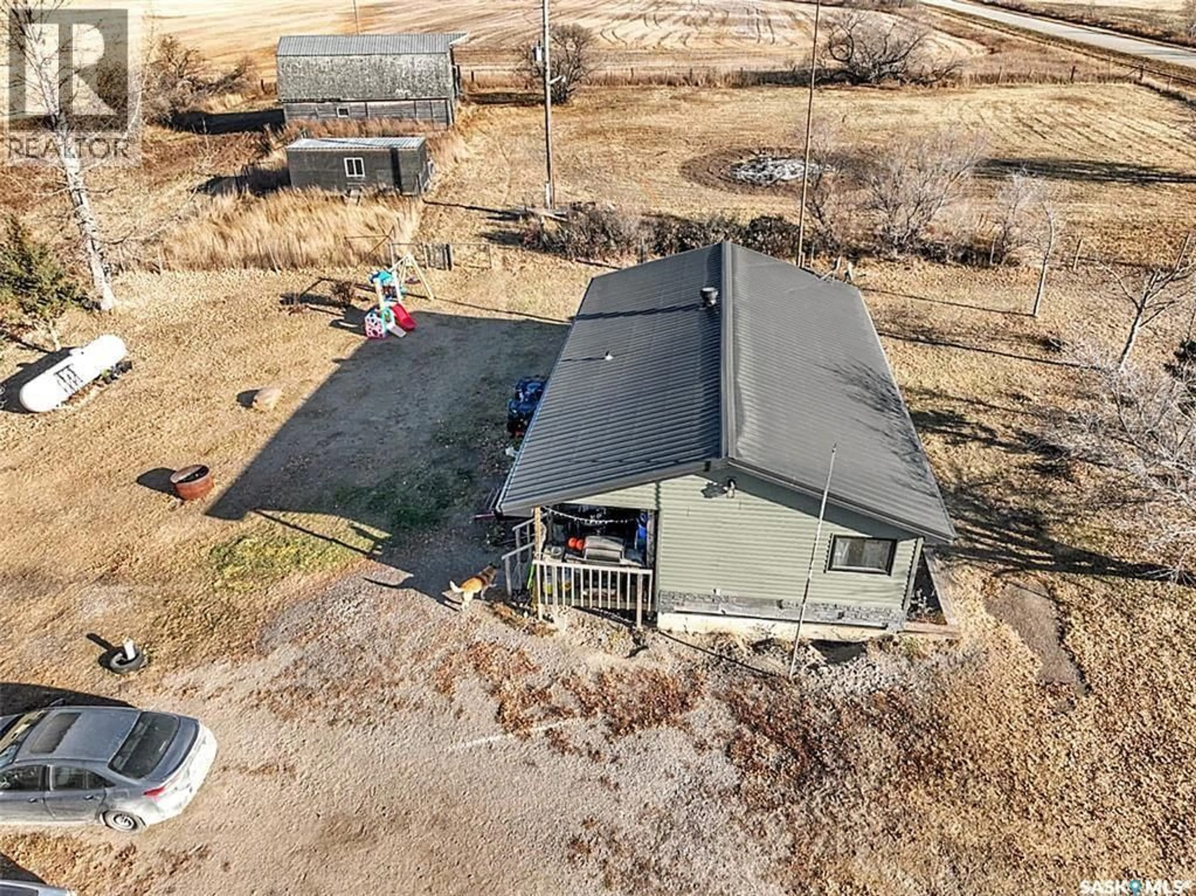 A pic from outside/outdoor area/front of a property/back of a property/a pic from drone, building for GRENFELL ACRES, Elcapo Rm No. 154 Saskatchewan S0G2B0
