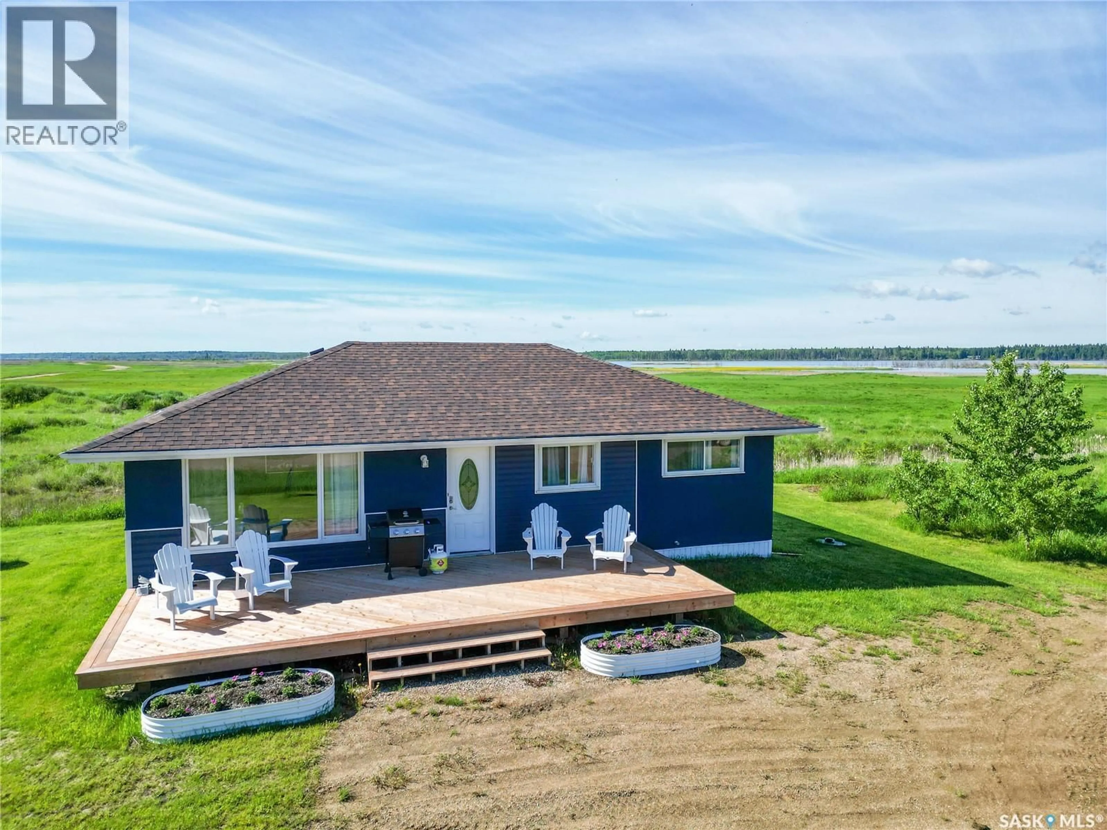 A pic from outside/outdoor area/front of a property/back of a property/a pic from drone, water/lake/river/ocean view for 5 IVORY DRIVE, Big River Rm No. 555 Saskatchewan S0J0E0